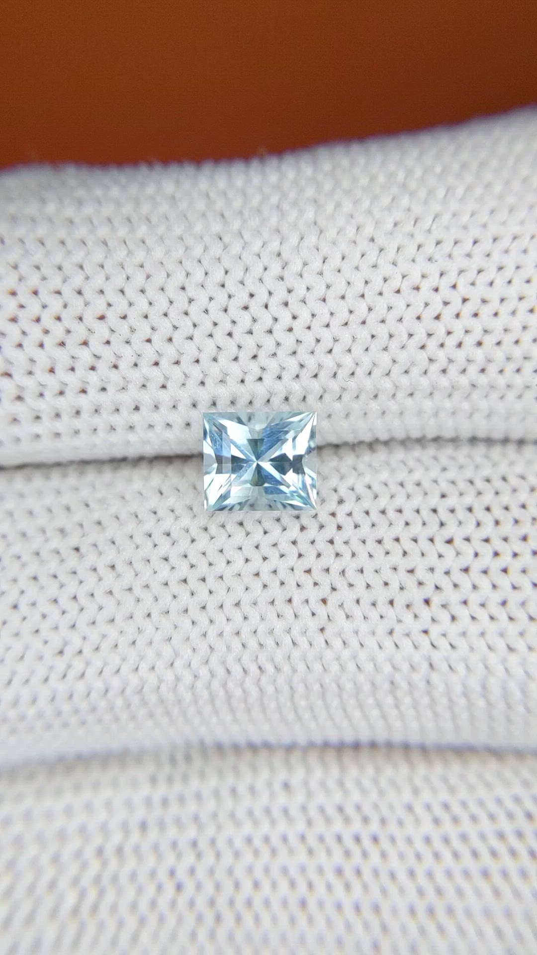 0.82 Ct. Blue Aquamarine from Madagascar Size Video