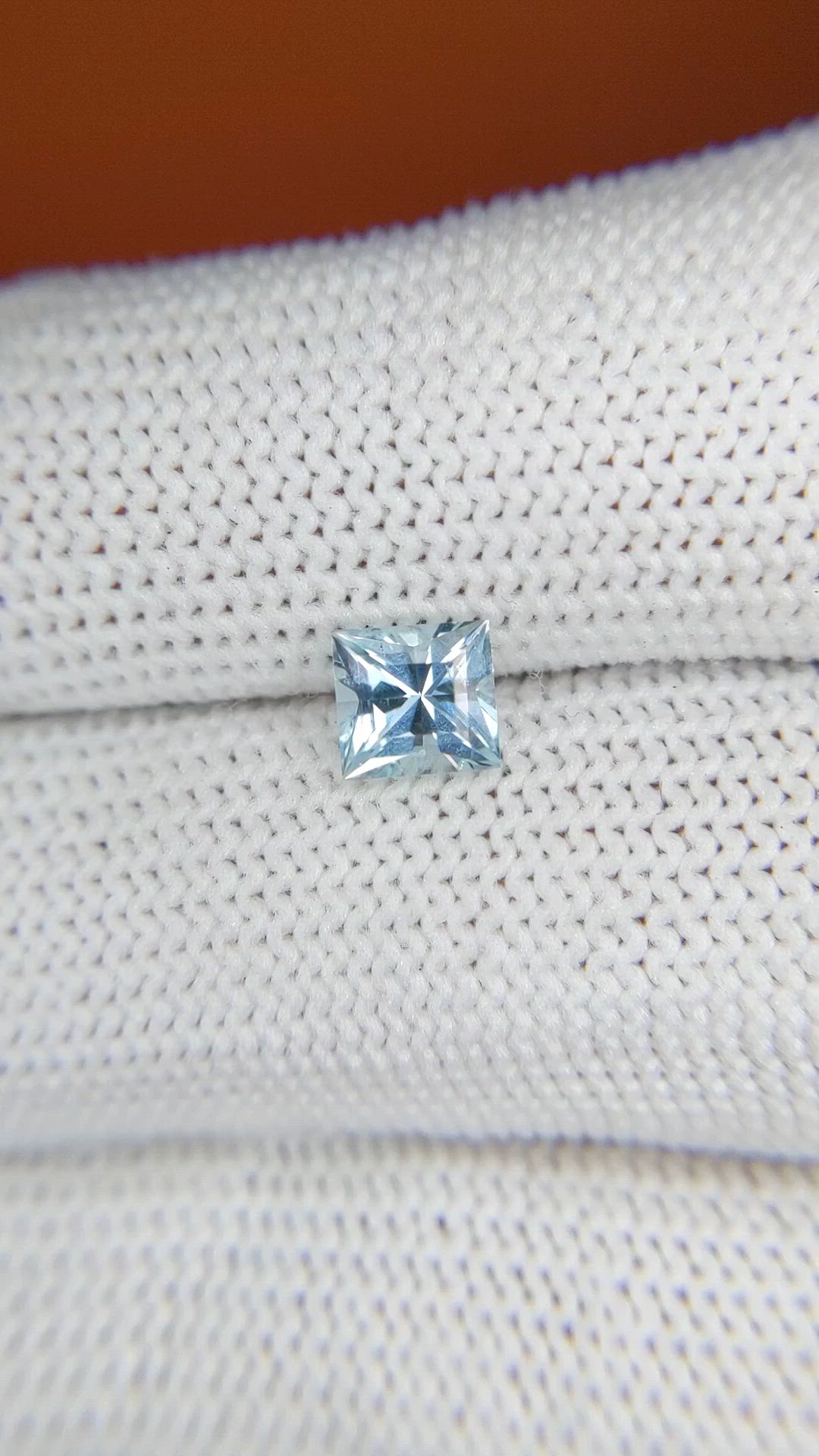 0.67 Ct. Blue Aquamarine from Madagascar Size Video