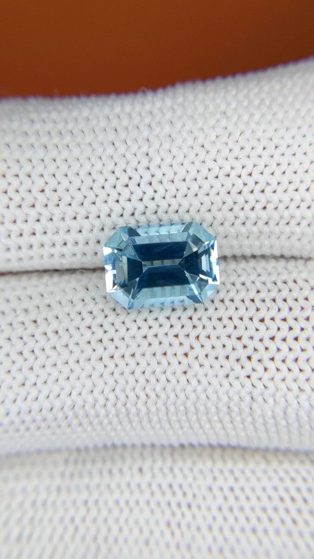 2.59 Ct. Blue Aquamarine from Madagascar Size Video