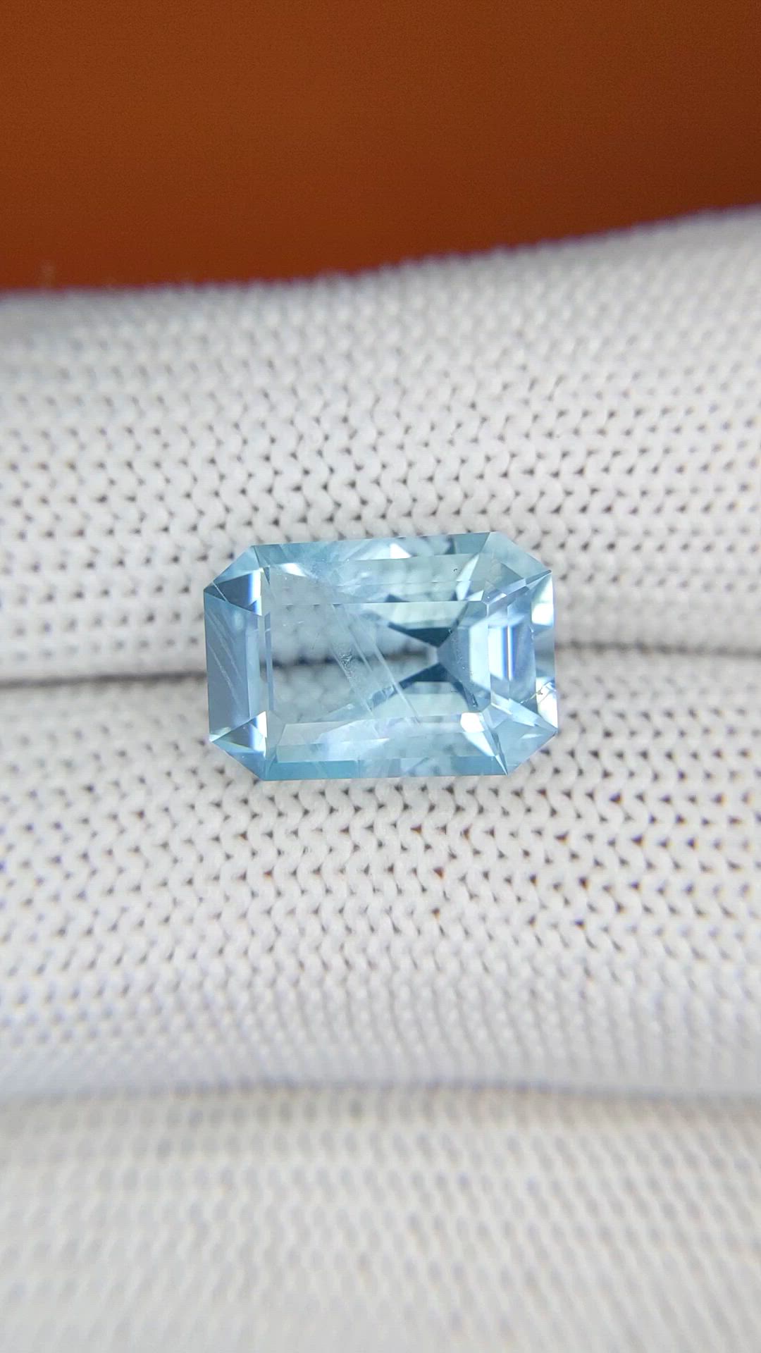 5.47 Ct. Blue Aquamarine from Madagascar Size Video