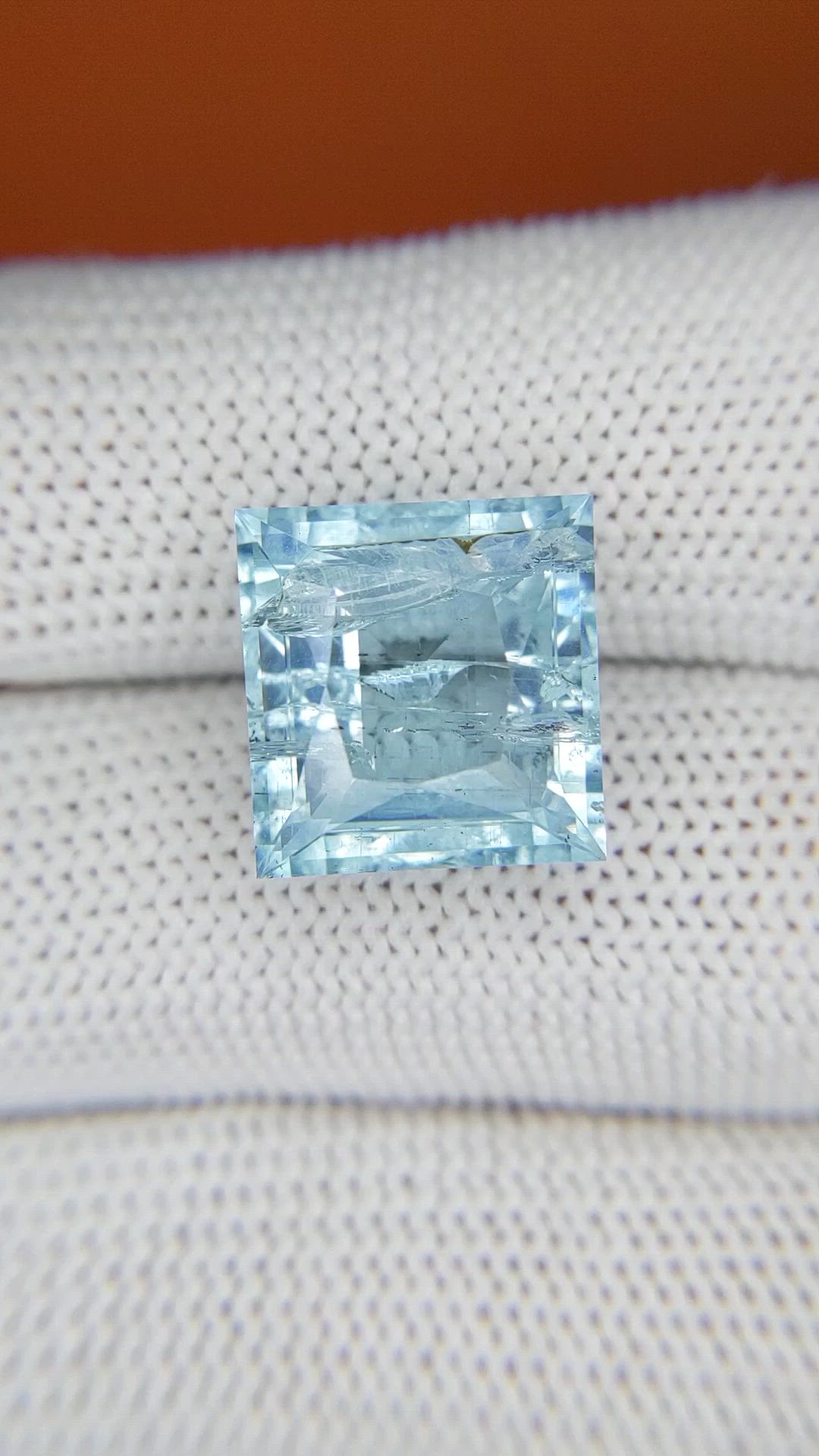 8.85 Ct. Blue Aquamarine from Madagascar Size Video