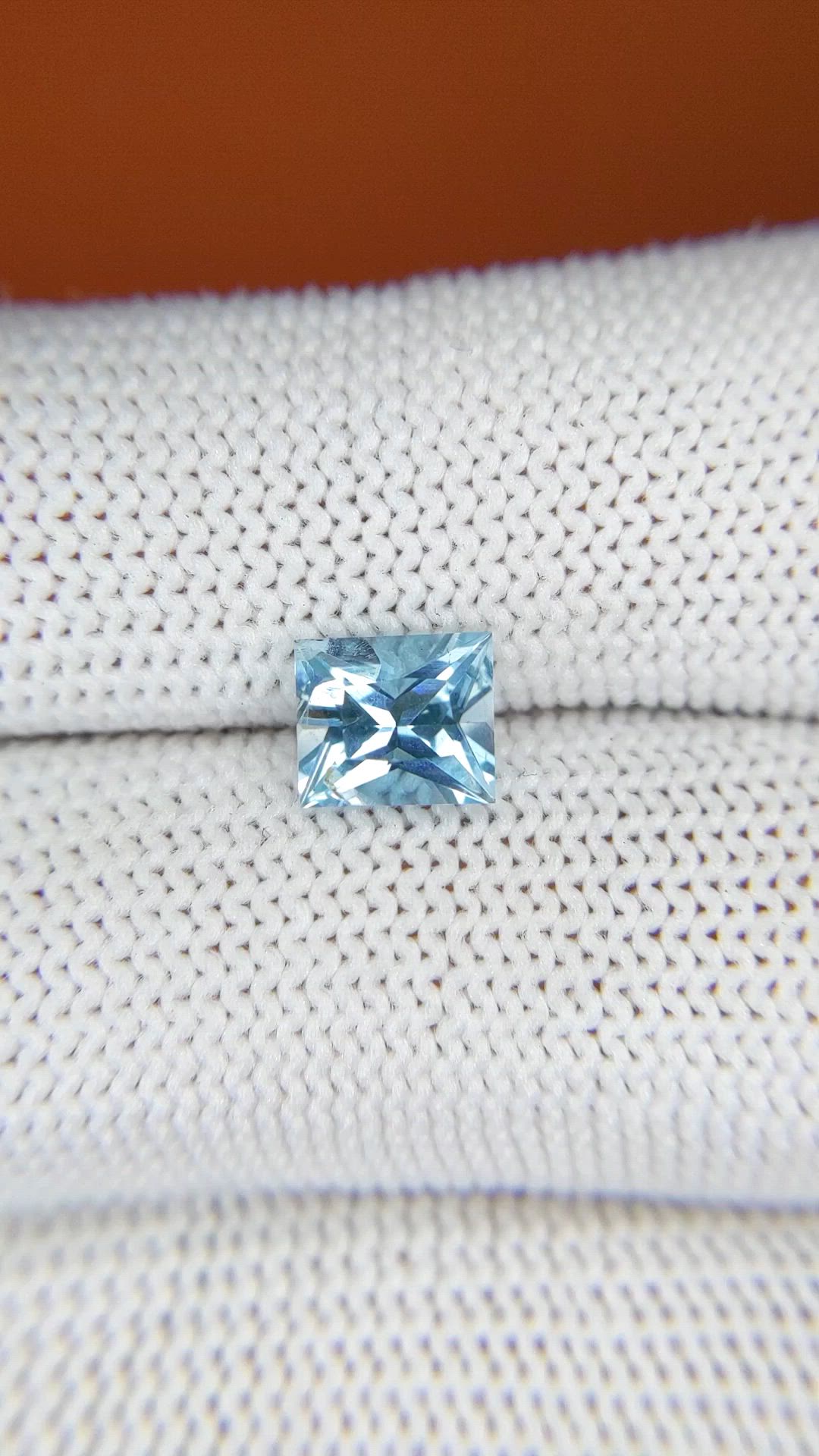 1.11 Ct. Blue Aquamarine from Madagascar Size Video