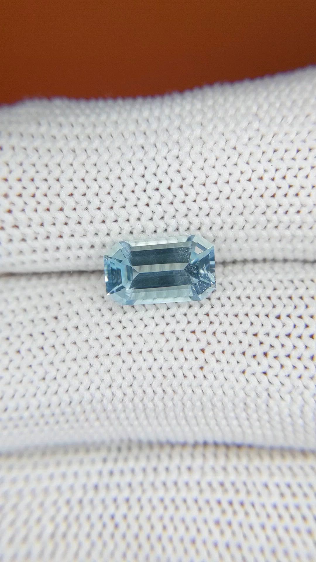 1.81 Ct. Blue Aquamarine from Madagascar Size Video