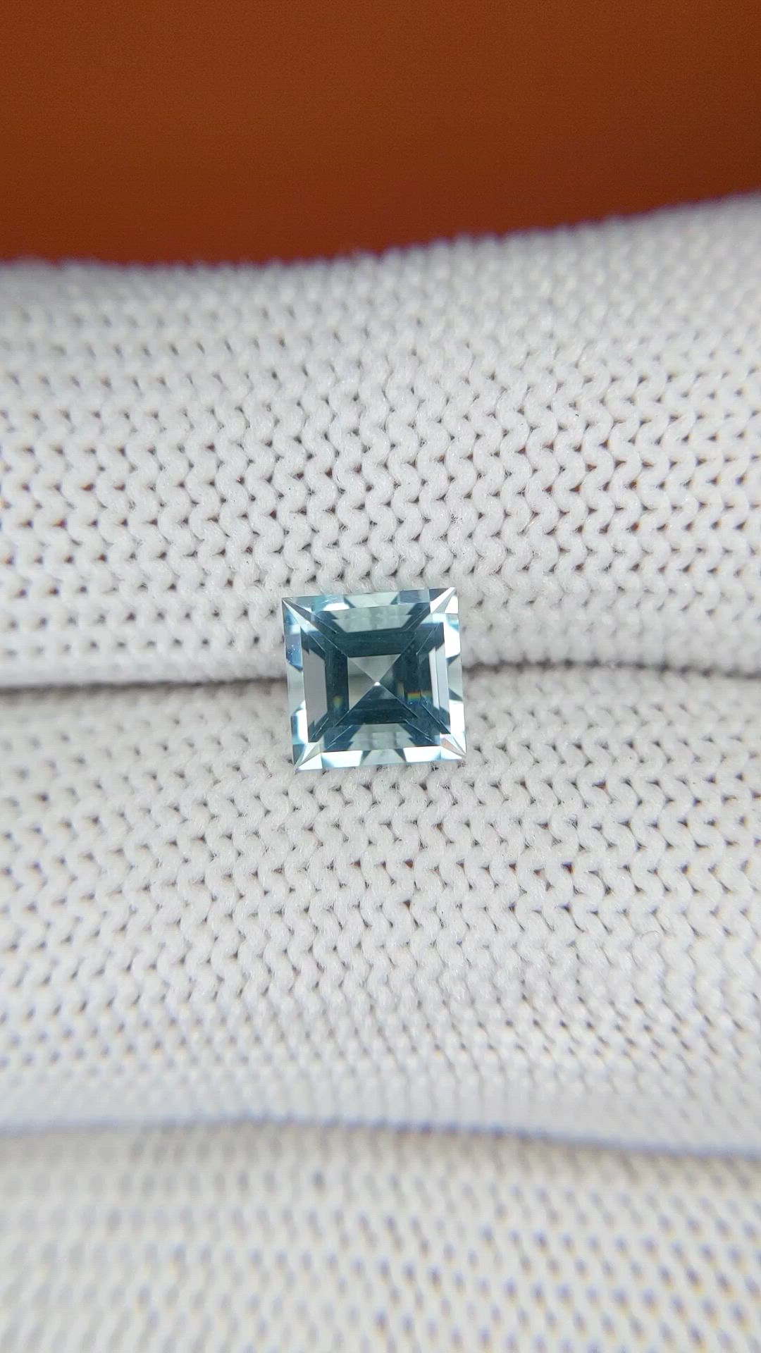 1.16 Ct. Blue Aquamarine from Madagascar Size Video