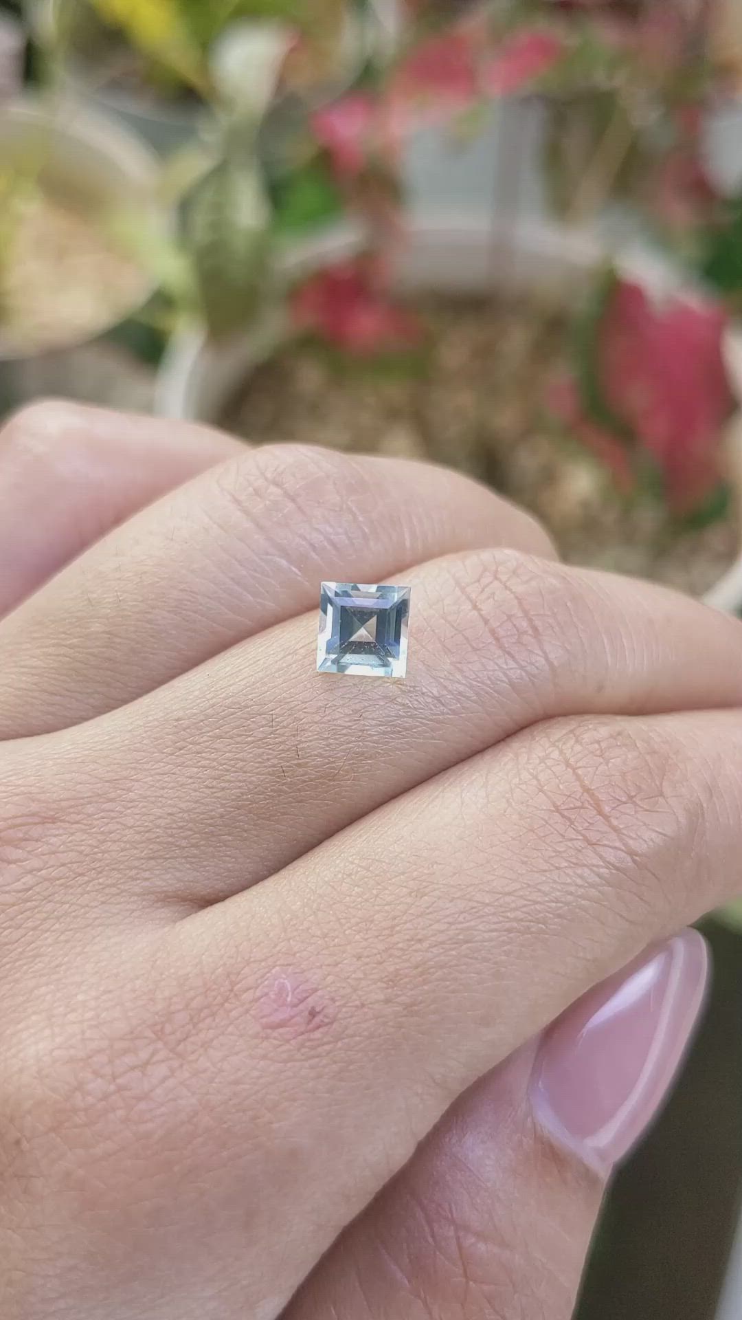 1.16 Ct. Blue Aquamarine from Madagascar Size Video