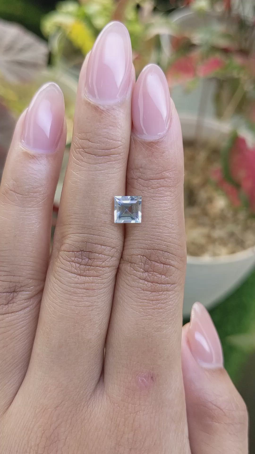 1.16 Ct. Blue Aquamarine from Madagascar Size Video