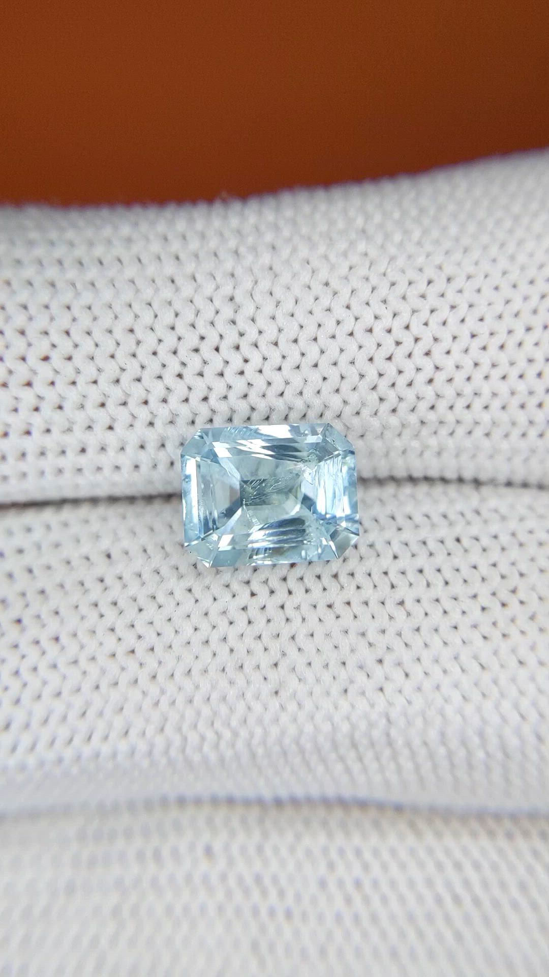 2.43 Ct. Blue Aquamarine from Madagascar Size Video