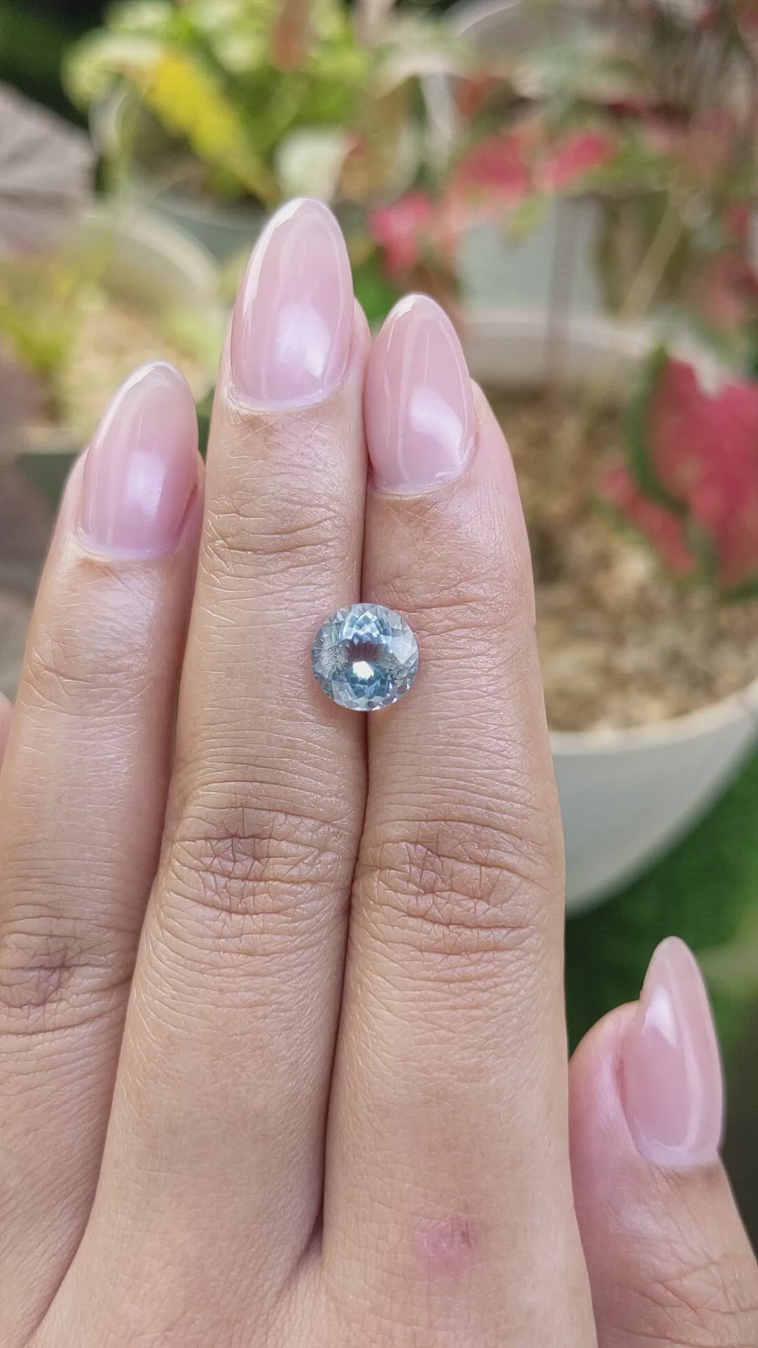 2.11 Ct. Blue Aquamarine from Madagascar Size Video