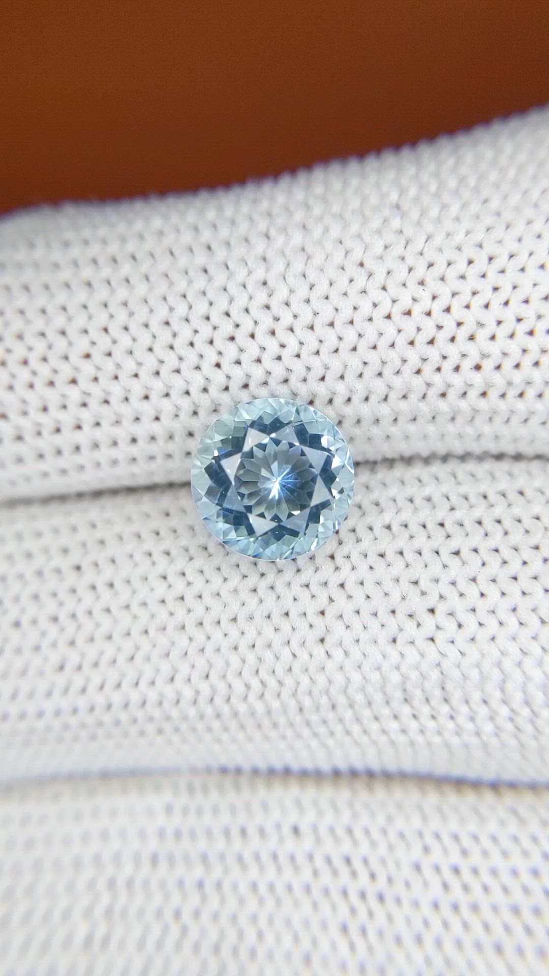 2.11 Ct. Blue Aquamarine from Madagascar Size Video
