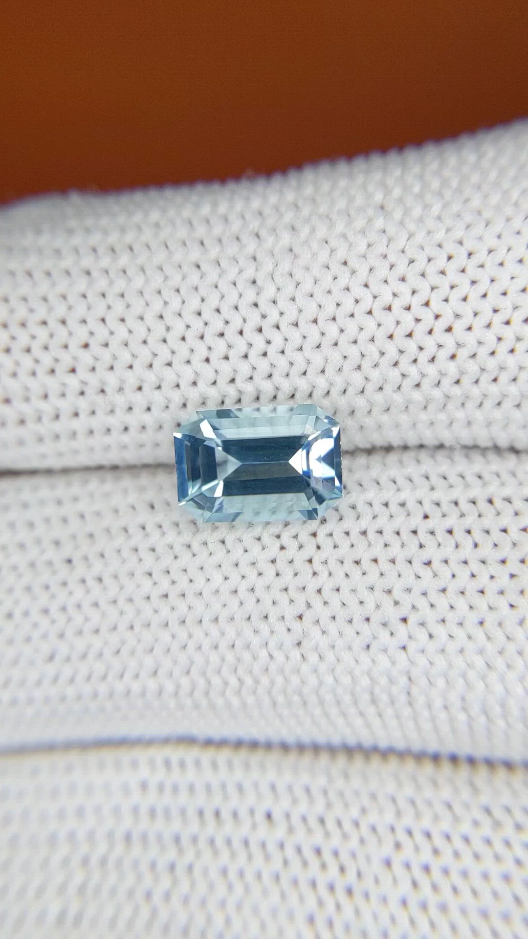 1.84 Ct. Blue Aquamarine from Madagascar Size Video