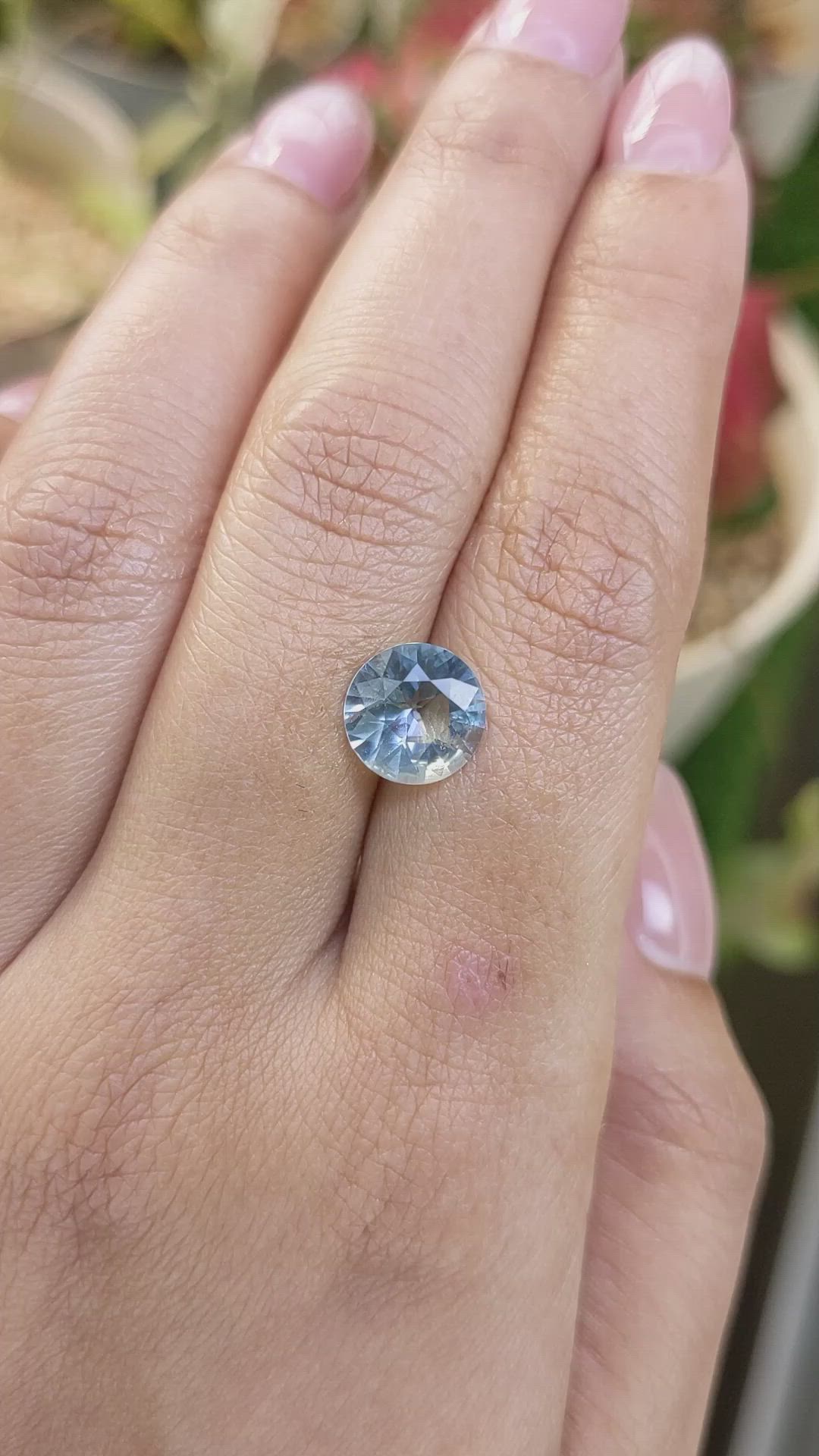 1.88 Ct. Blue Aquamarine from Madagascar Size Video