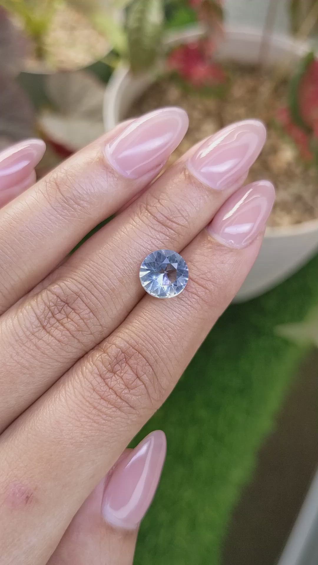 1.88 Ct. Blue Aquamarine from Madagascar Size Video