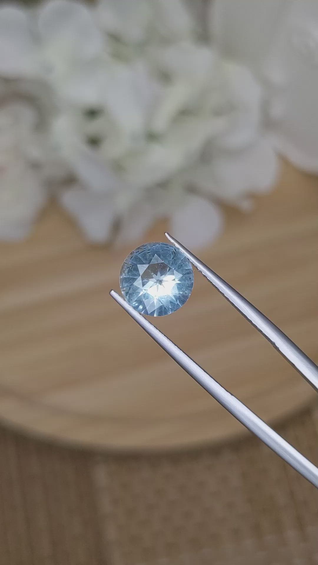 1.88 Ct. Blue Aquamarine from Madagascar Size Video