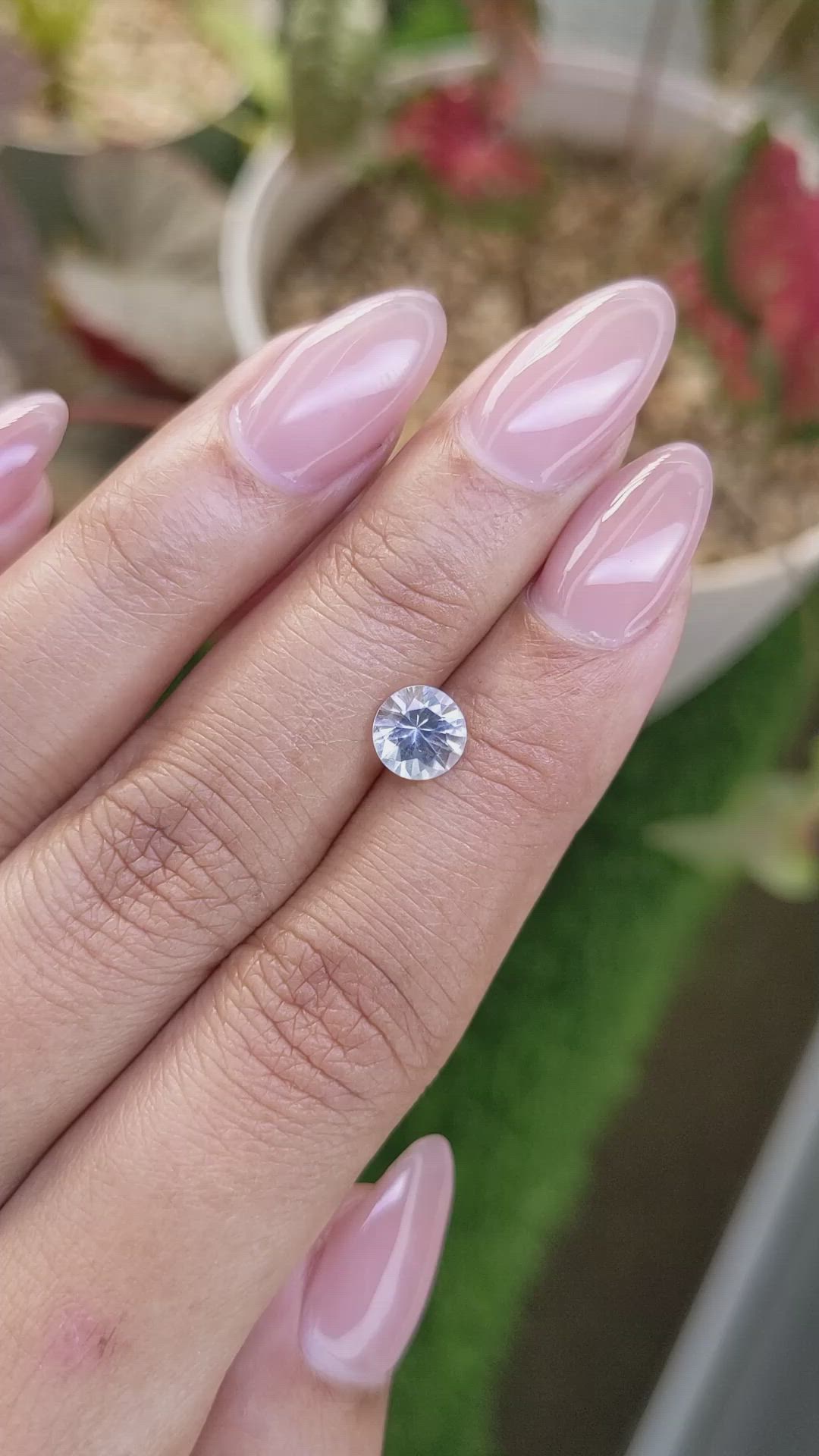 0.79 Ct. Blue Aquamarine from Madagascar Size Video