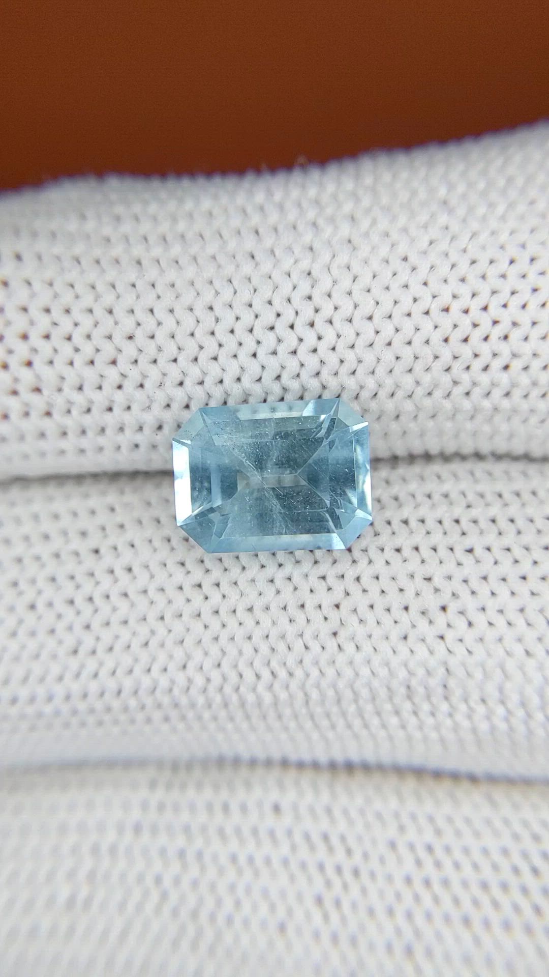 2.89 Ct. Blue Aquamarine from Madagascar Size Video