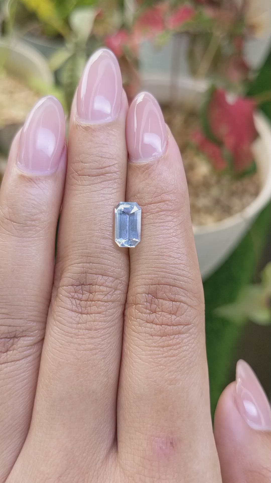 1.27 Ct. Blue Aquamarine from Madagascar Size Video