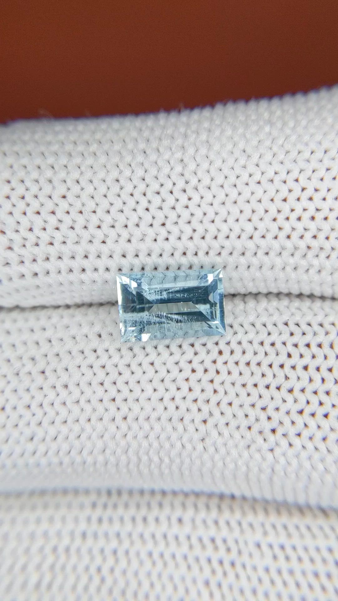 1.52 Ct. Blue Aquamarine from Madagascar Size Video