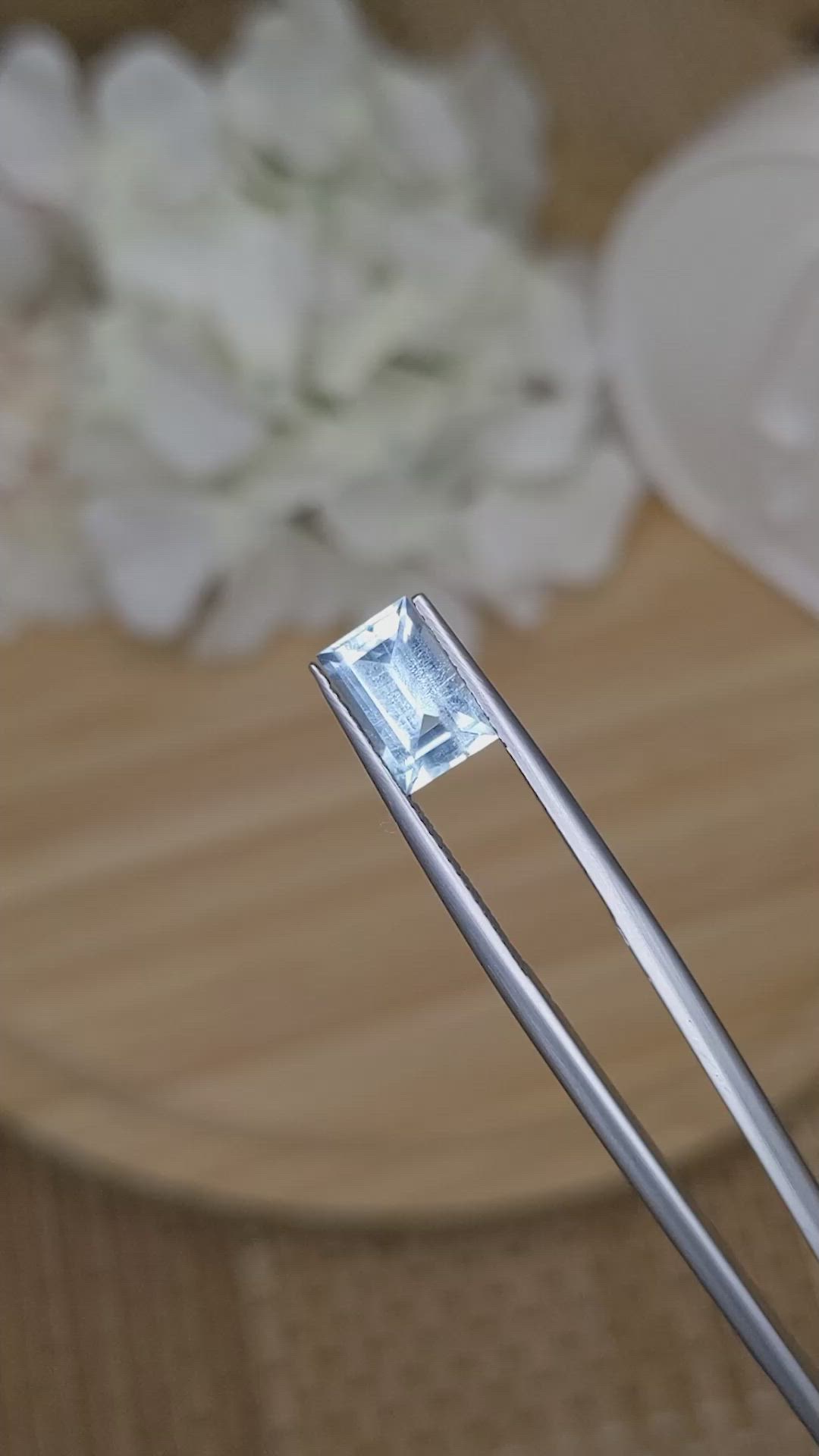 1.52 Ct. Blue Aquamarine from Madagascar Size Video