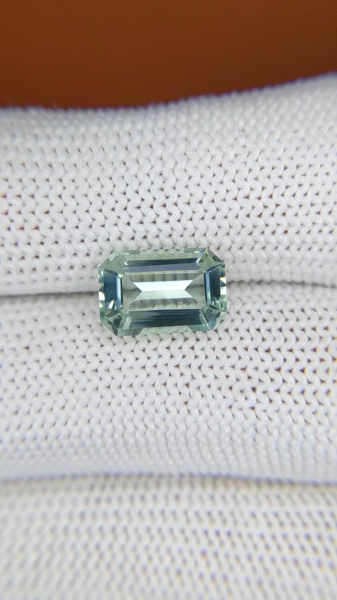 2.64 Ct. Bluish Green Aquamarine from Madagascar Size Video