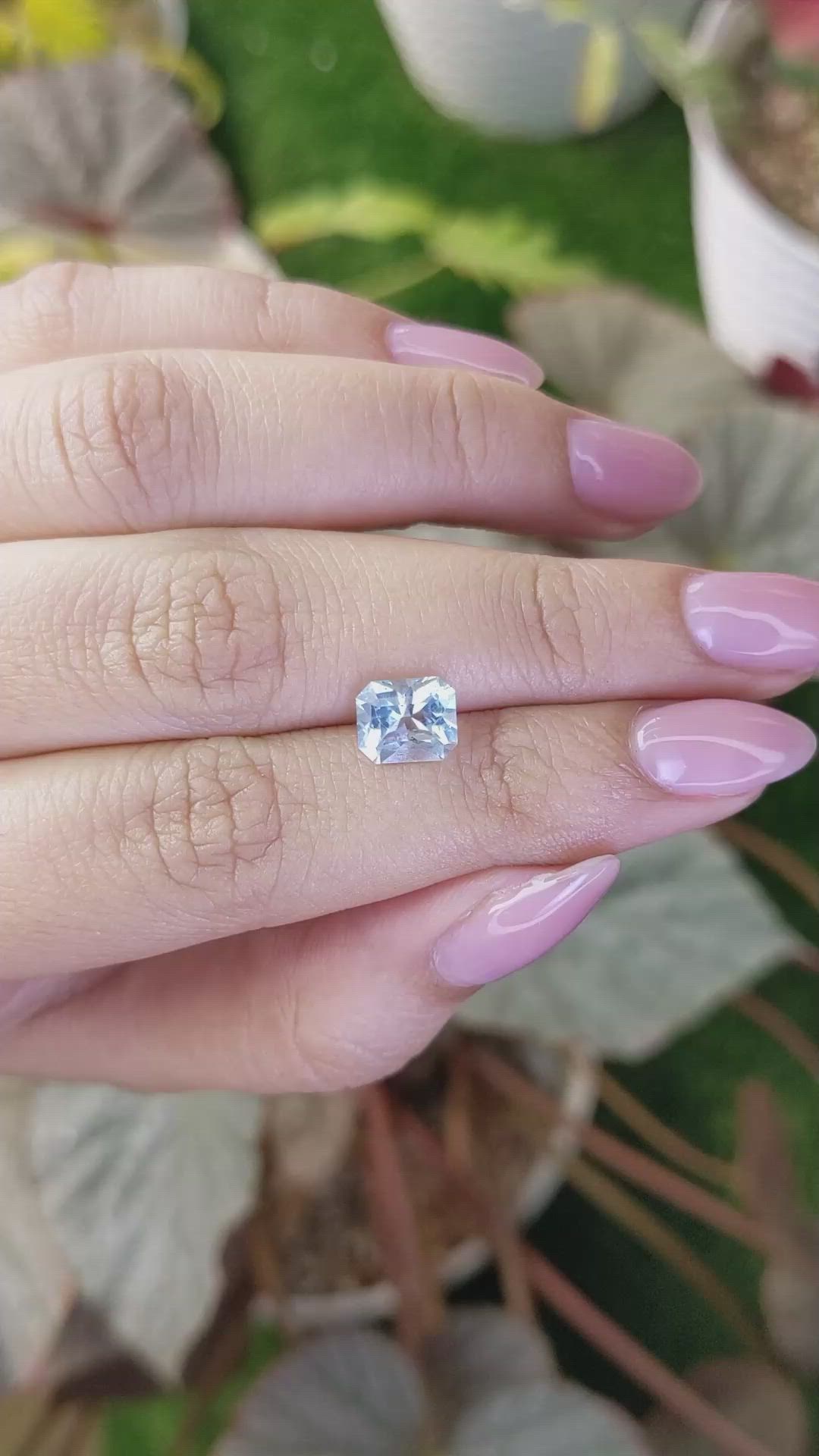 1.32 Ct. Blue Aquamarine from Madagascar Size Video