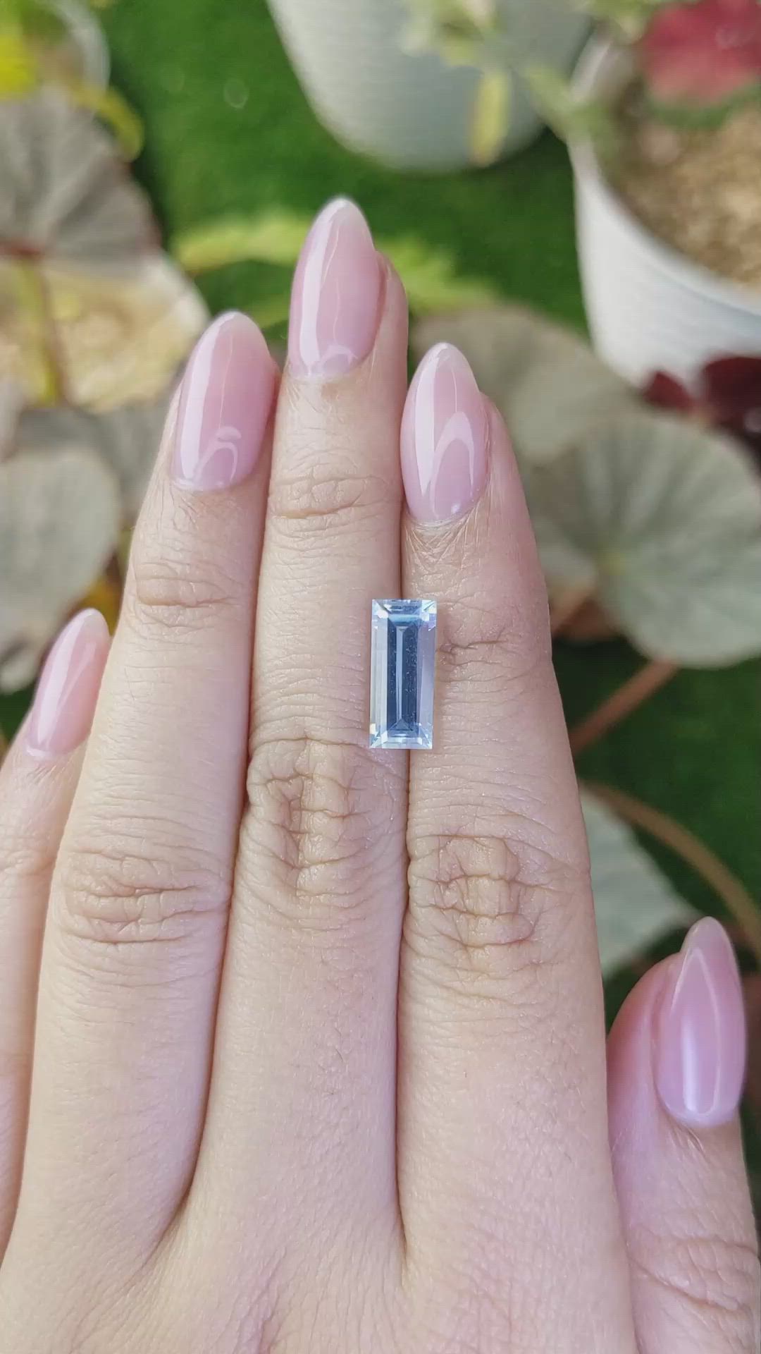 2.48 Ct. Blue Aquamarine from Madagascar Size Video