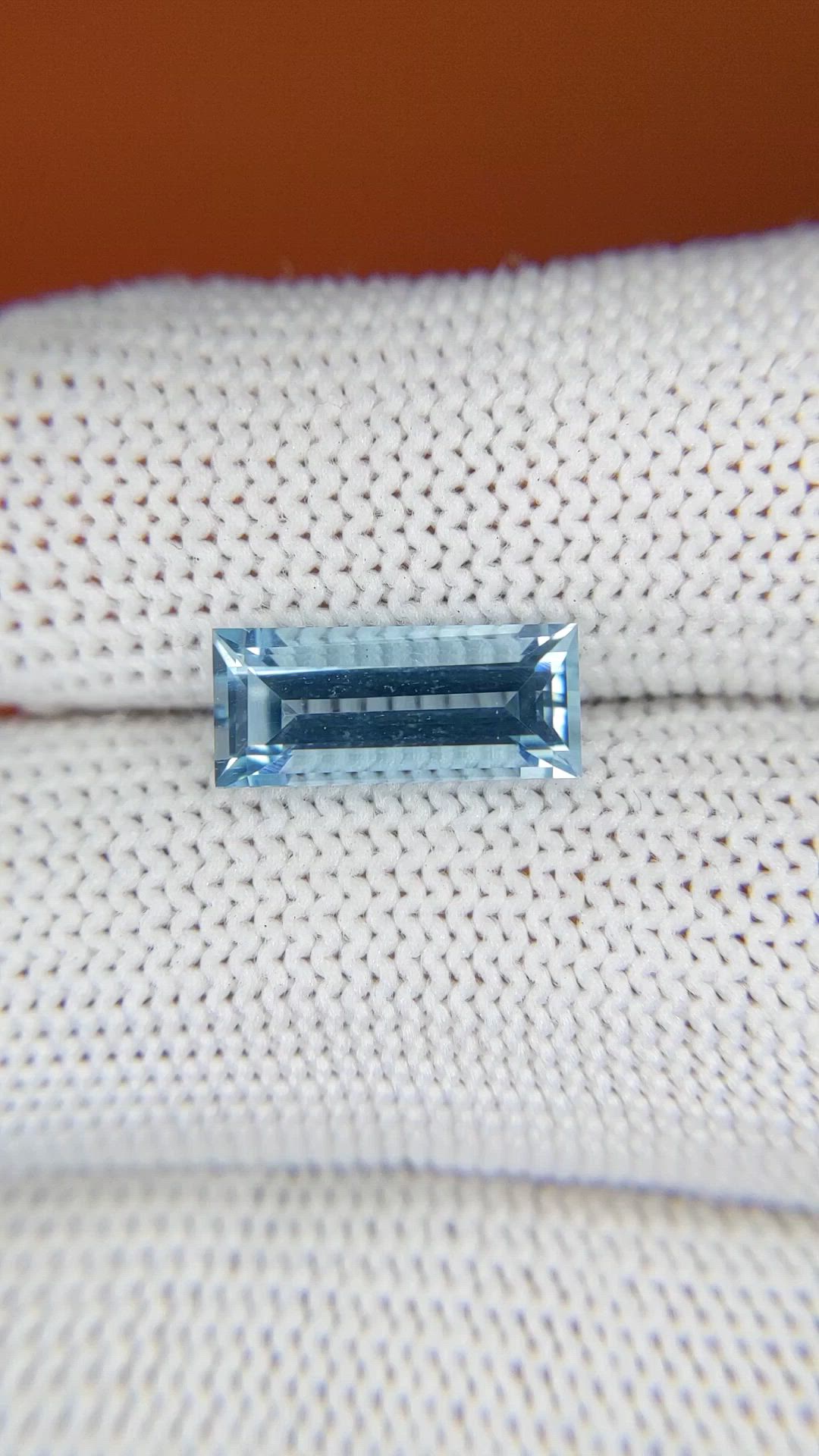 2.48 Ct. Blue Aquamarine from Madagascar Size Video