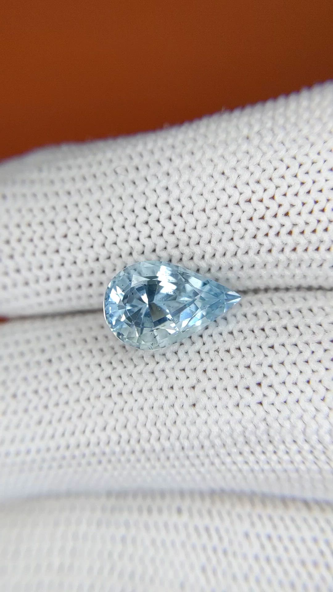 2.64 Ct. Blue Aquamarine from Madagascar Size Video