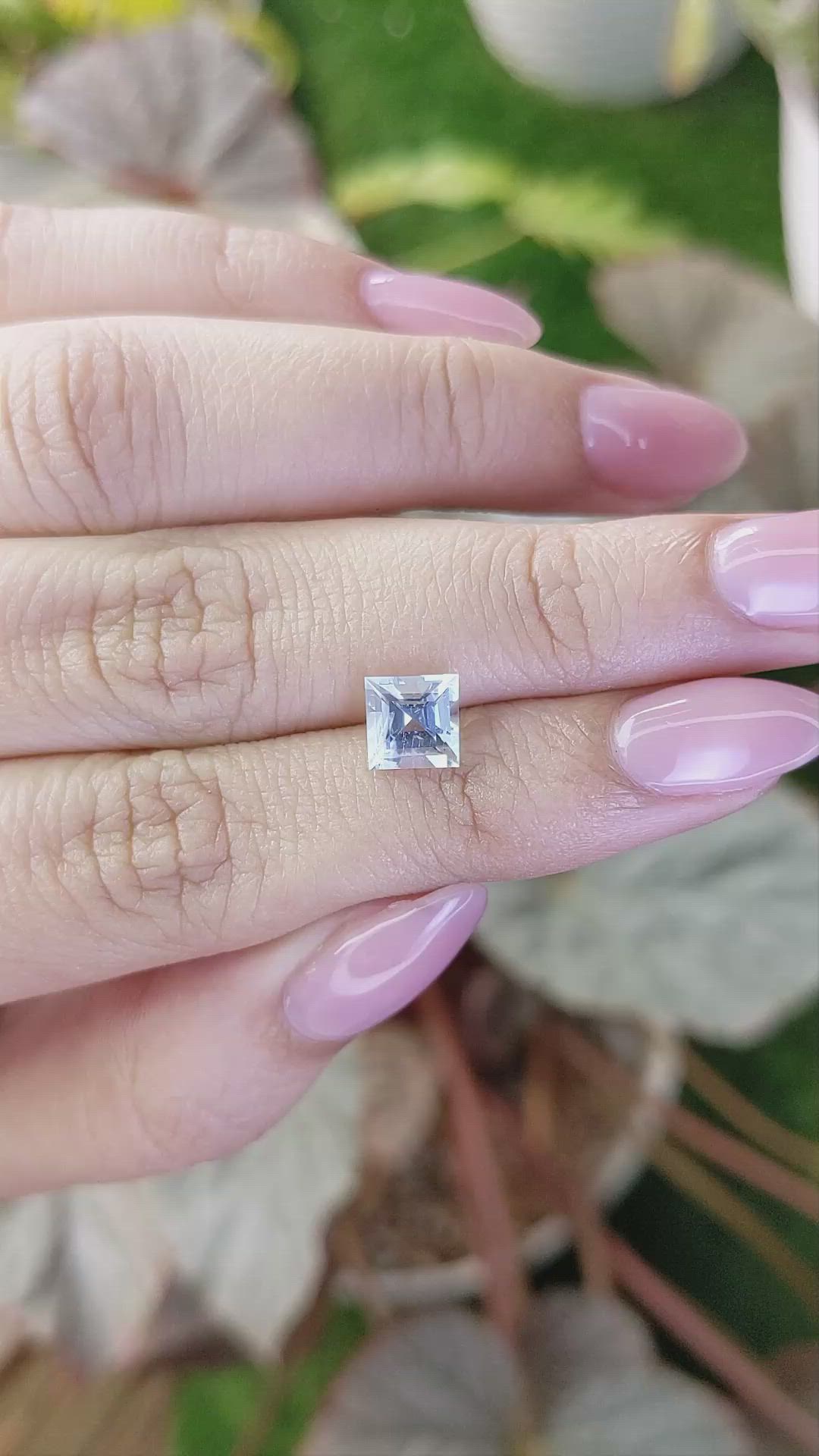 1.17 Ct. Greenish Blue Aquamarine from Madagascar Size Video
