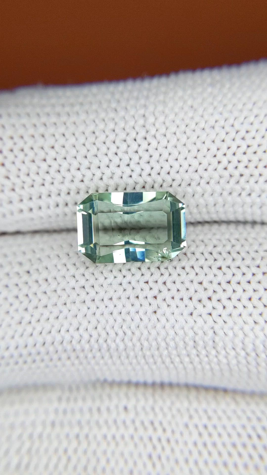 2.81 Ct. Bluish Green Aquamarine from Madagascar Size Video
