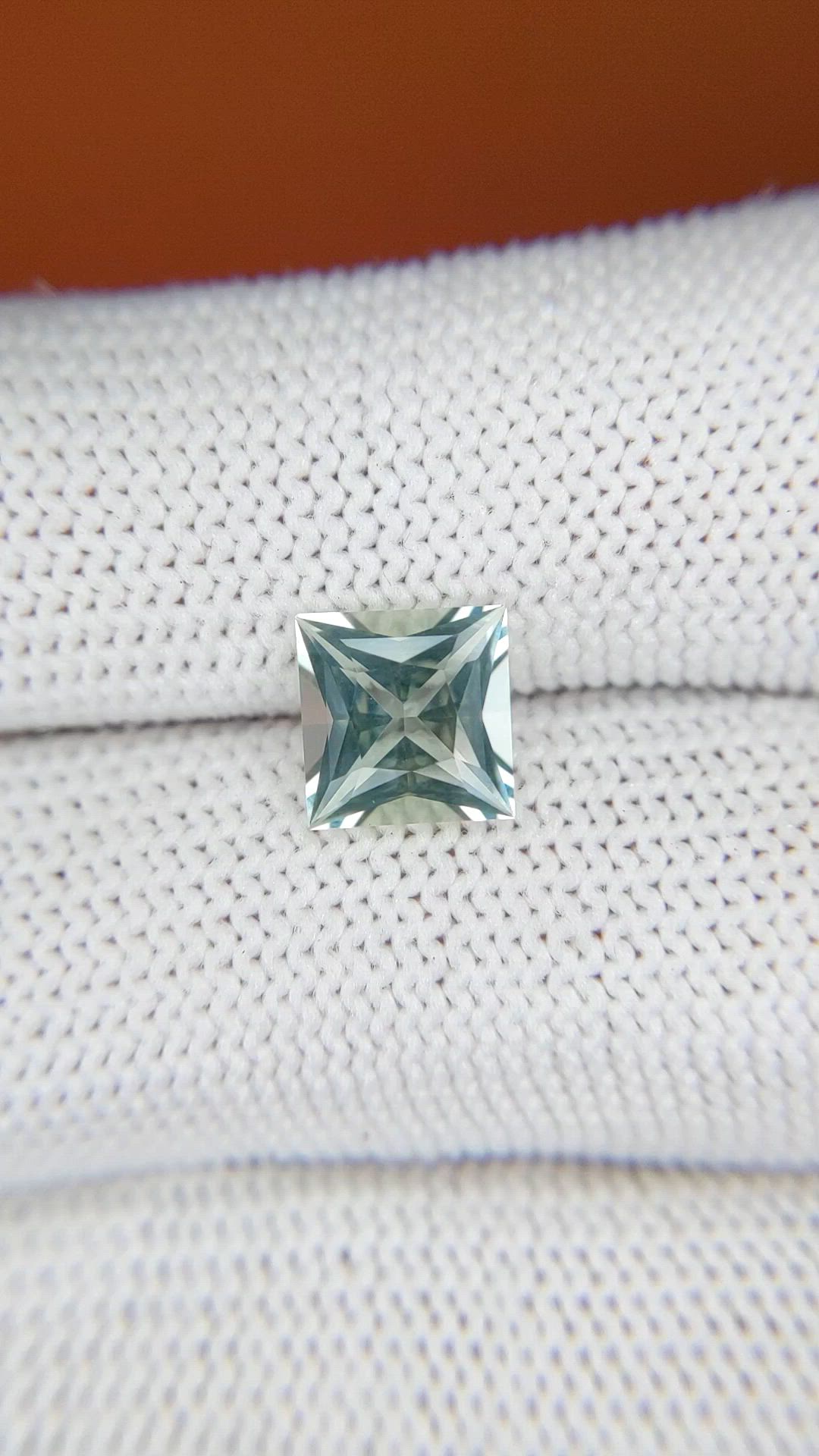 1.42 Ct. Bluish Green Aquamarine from Madagascar Size Video