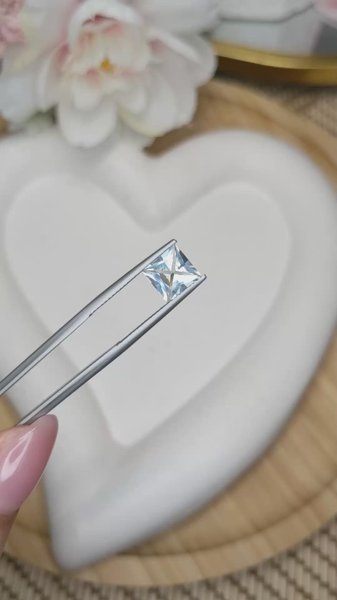 1.42 Ct. Bluish Green Aquamarine from Madagascar Size Video
