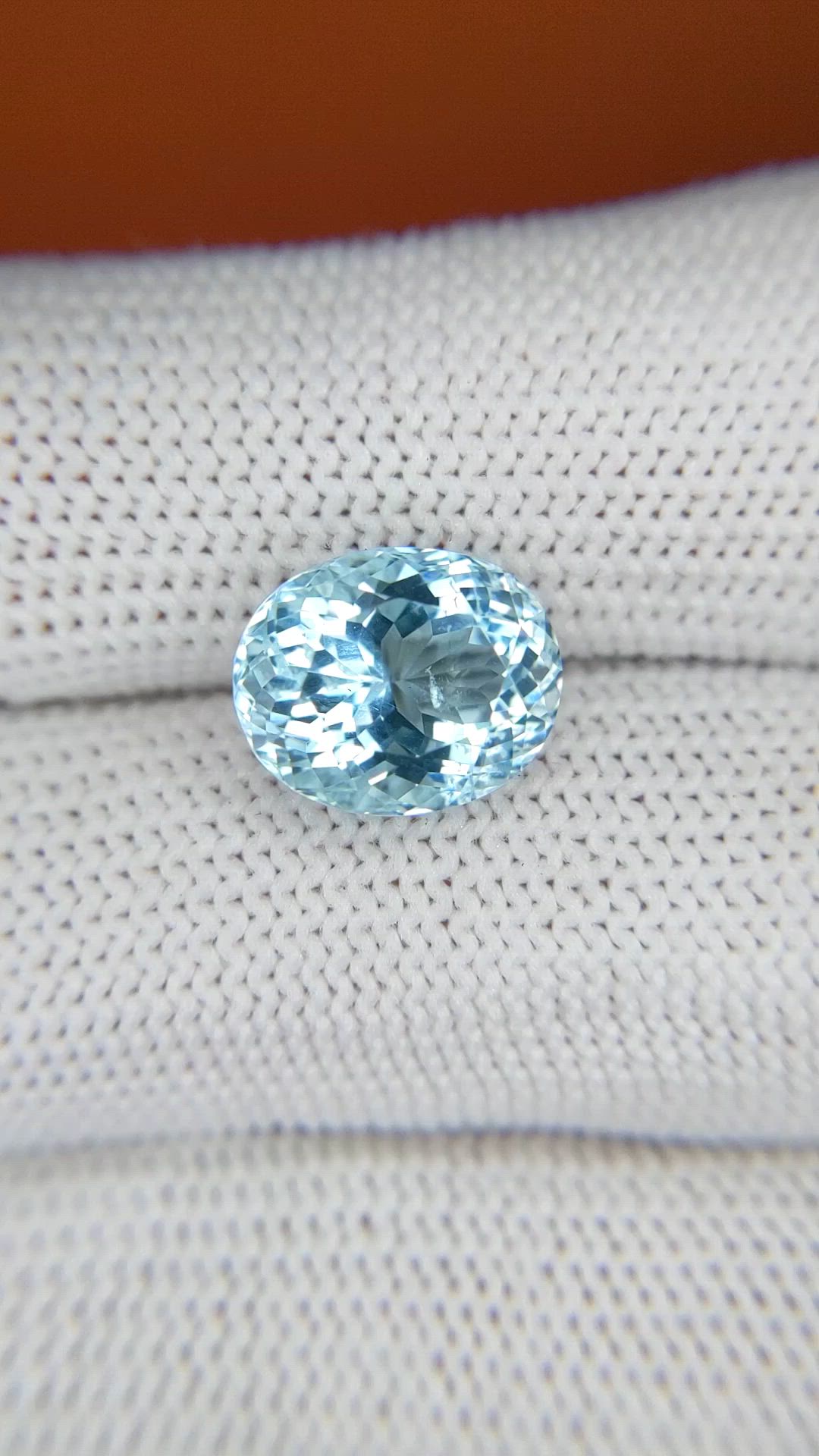 4.17 Ct. Blue Aquamarine from Madagascar Size Video