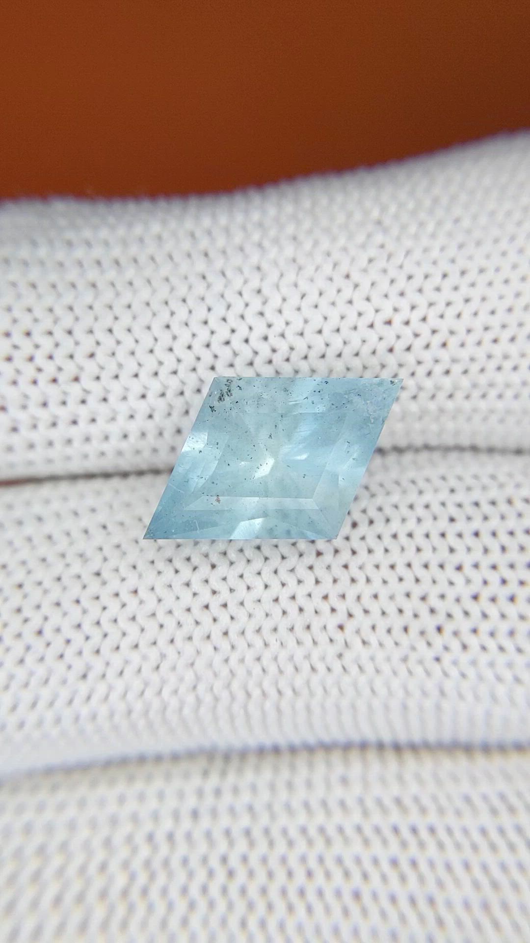 4.45 Ct. Blue Aquamarine from Madagascar Size Video