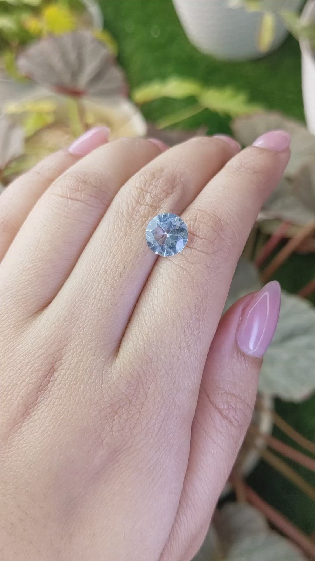 1.97 Ct. Blue Aquamarine from Madagascar Size Video