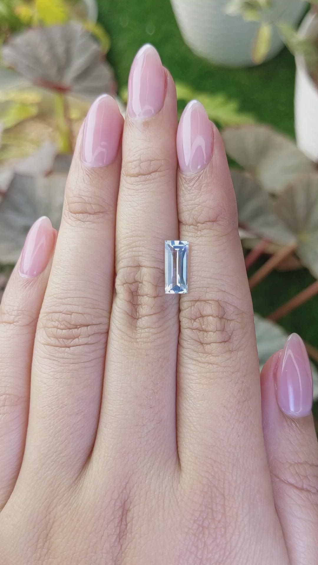 1.47 Ct. Blue Aquamarine from Madagascar Size Video
