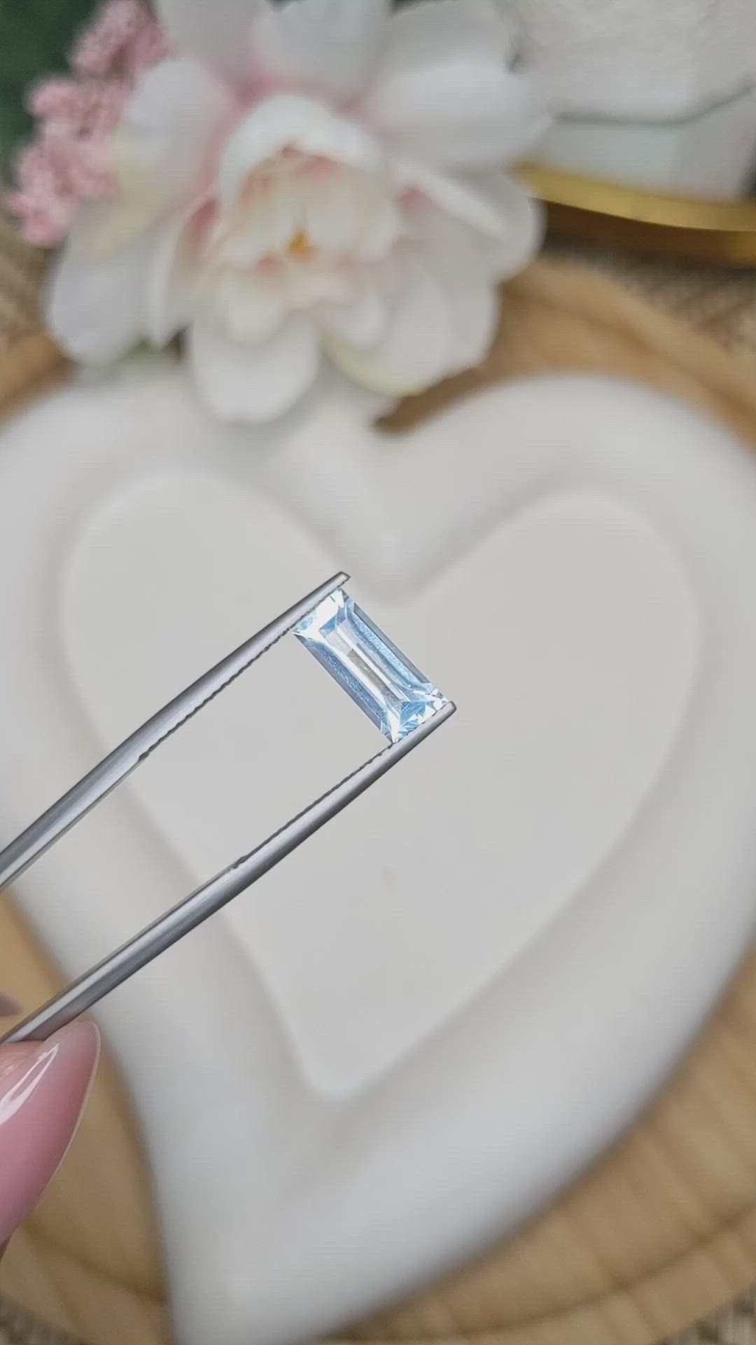 1.47 Ct. Blue Aquamarine from Madagascar Size Video