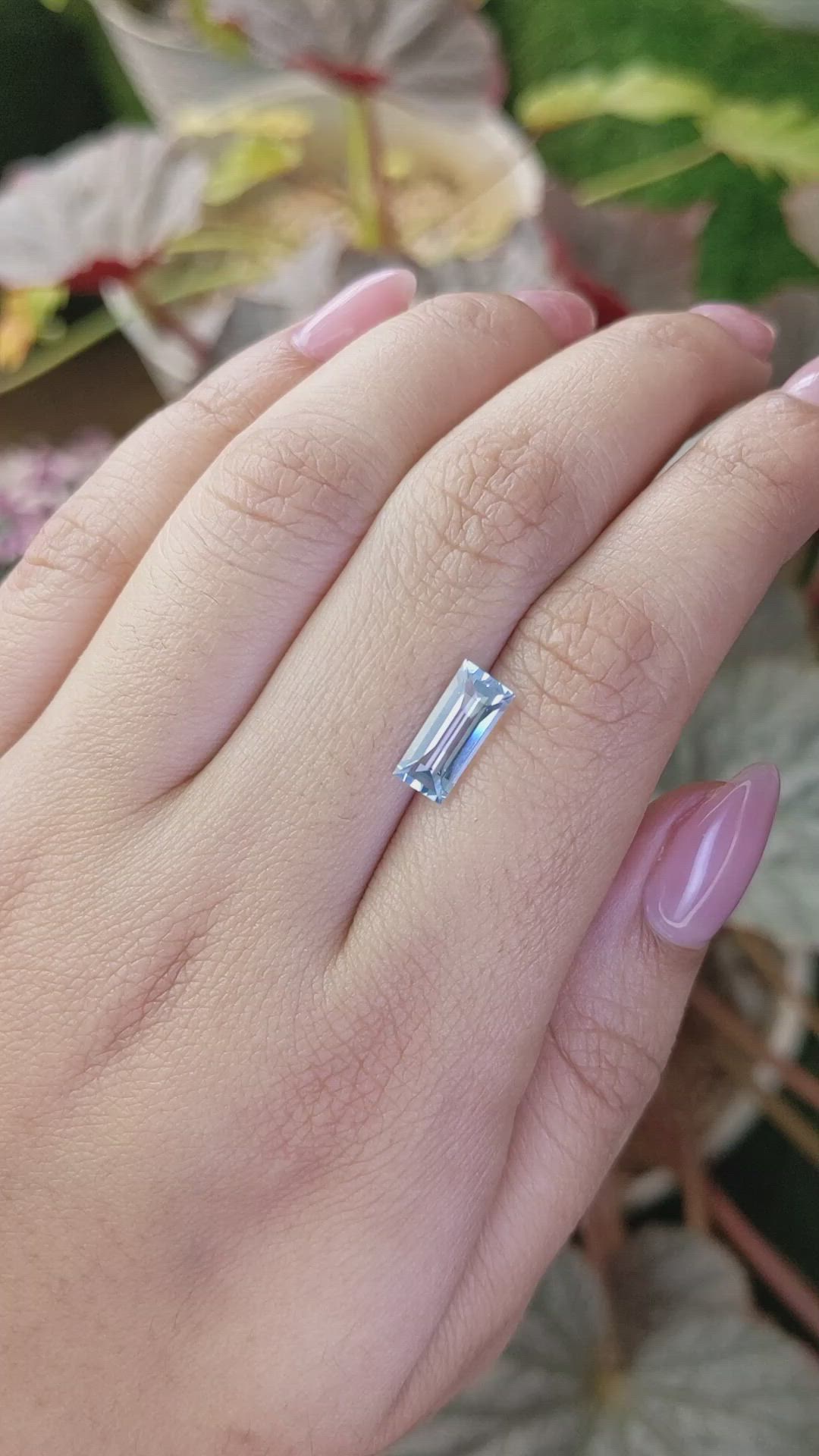 1.47 Ct. Blue Aquamarine from Madagascar Size Video