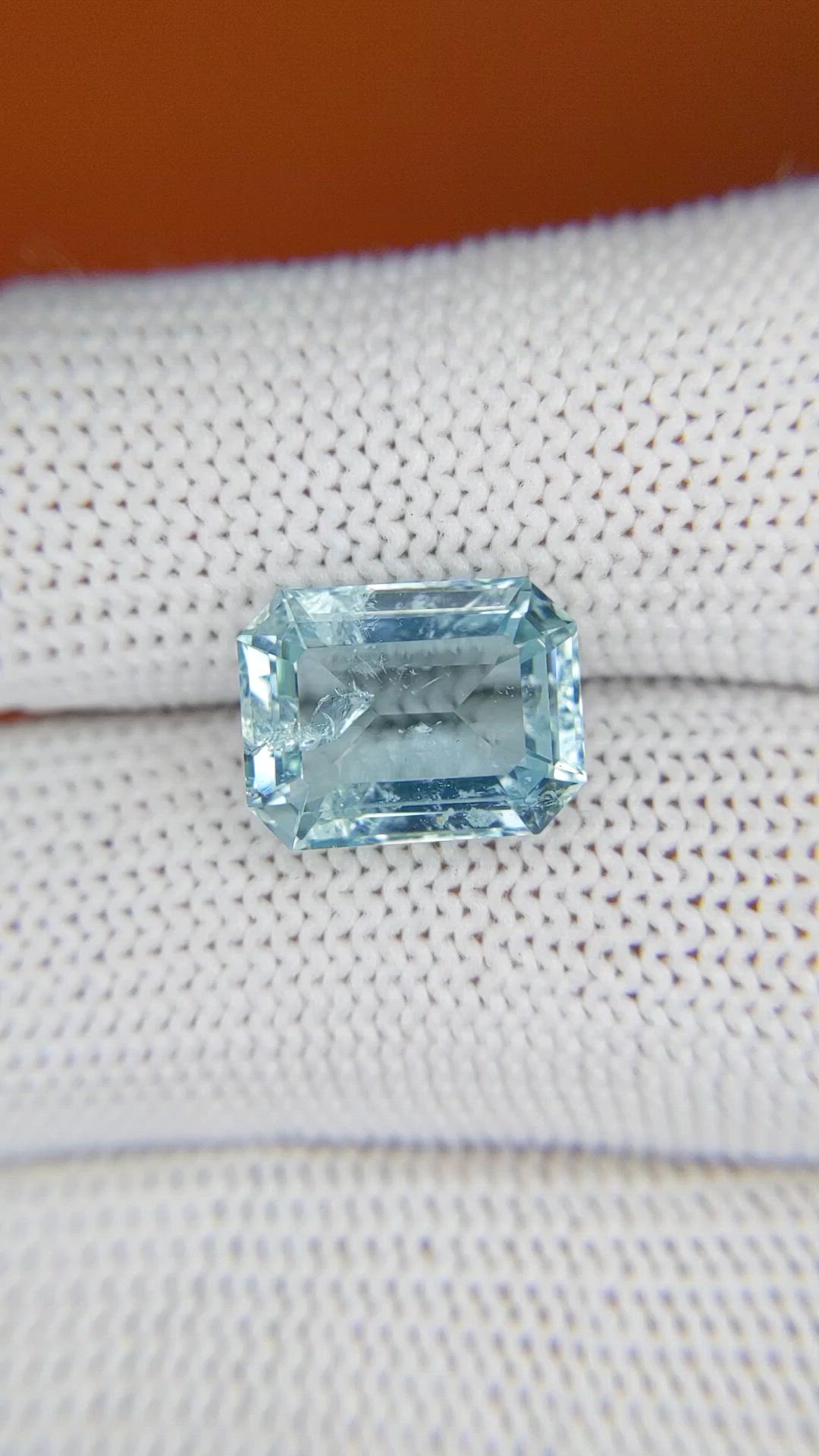 4.77 Ct. Blue Aquamarine from Madagascar Size Video