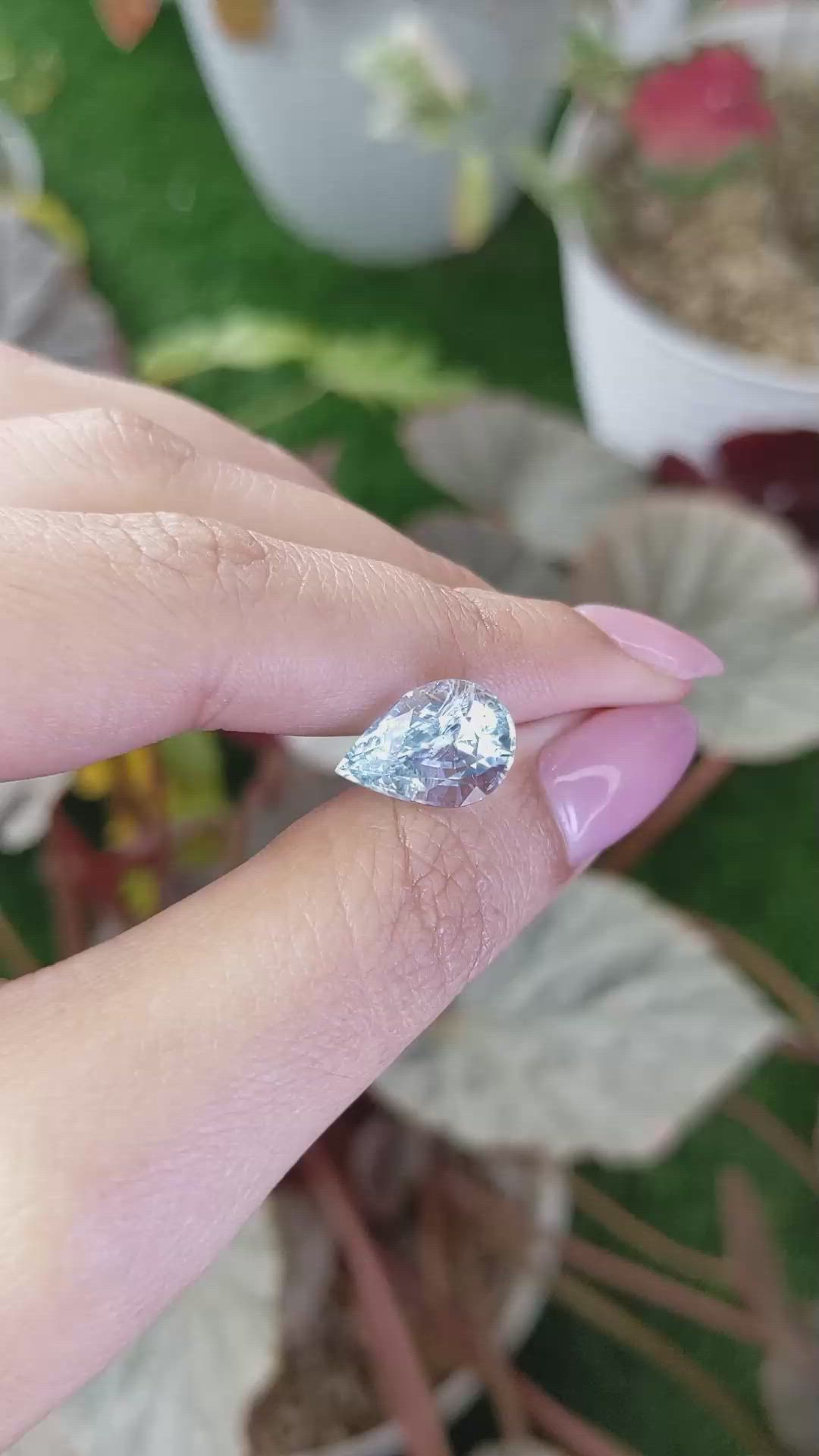 5.13 Ct. Blue Aquamarine from Madagascar Size Video