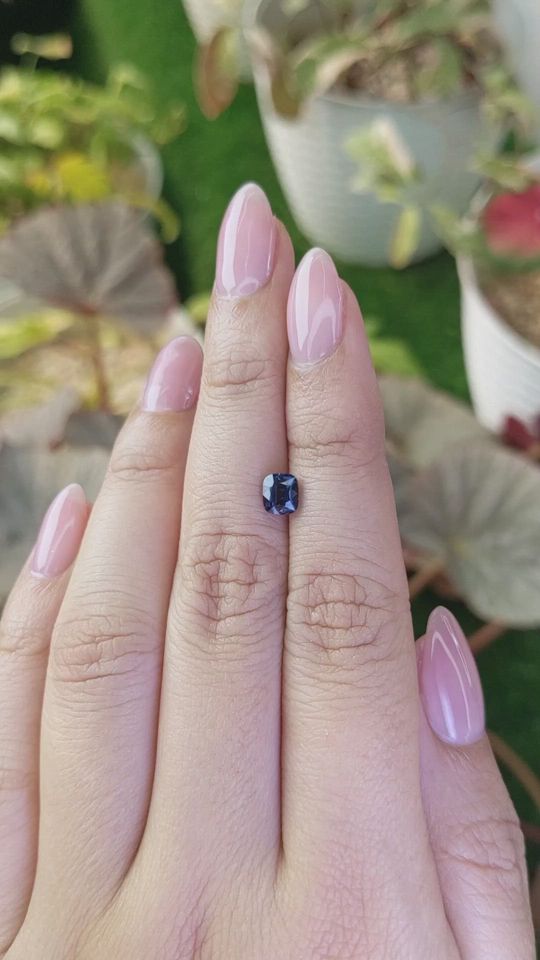 0.81 Ct. Blue Cobalt Spinel from Ceylon (Sri Lanka) Size Video