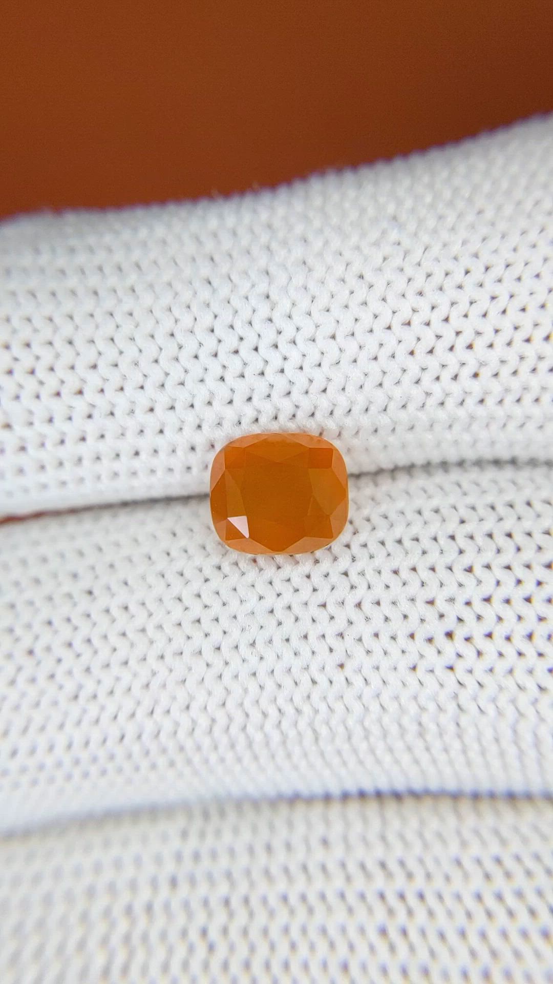 2.05 Ct. Orange Spessartite Garnet from Ceylon (Sri Lanka) Size Video