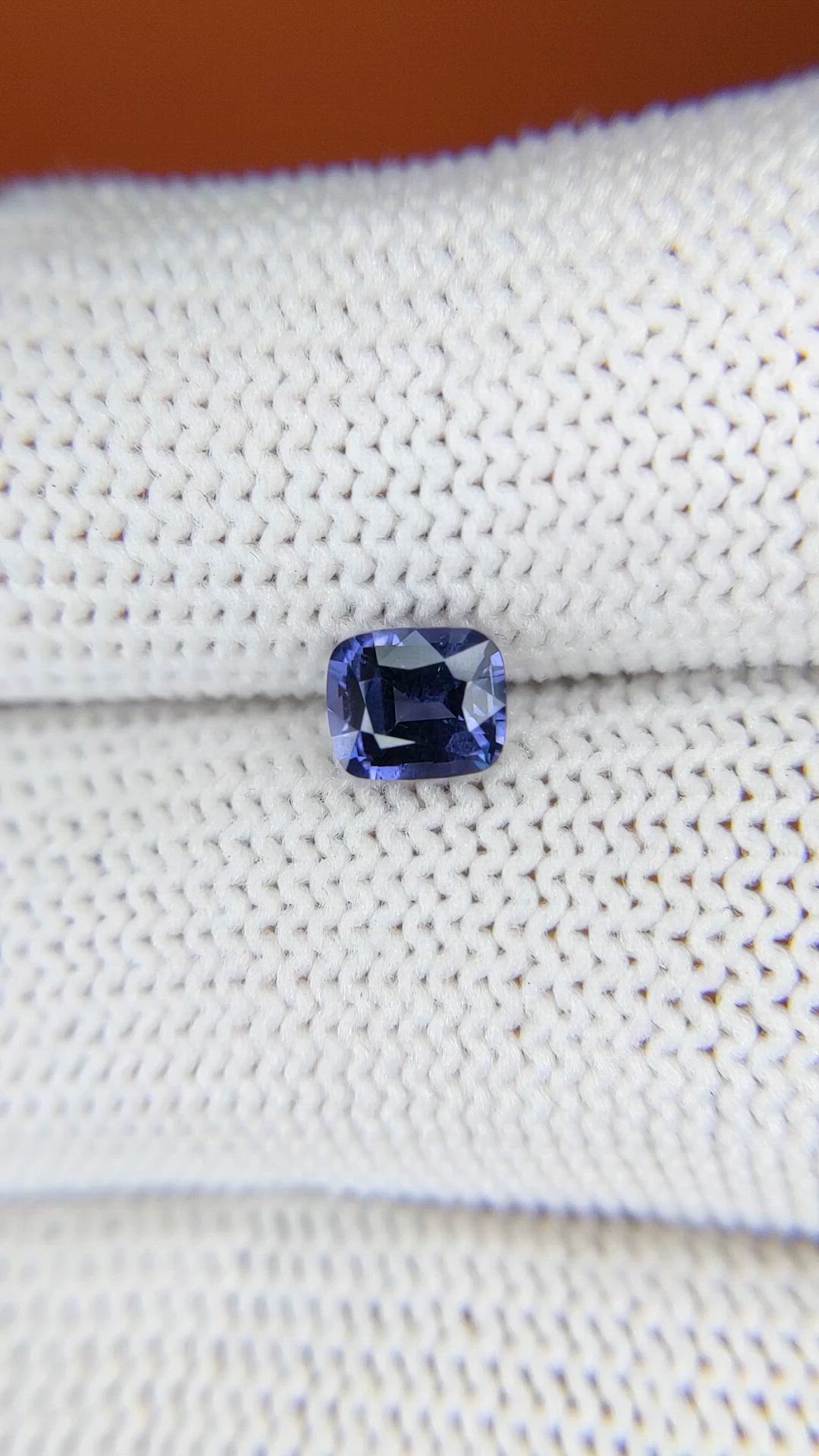 0.74 Ct. Blue Cobalt Spinel from Ceylon (Sri Lanka) Size Video