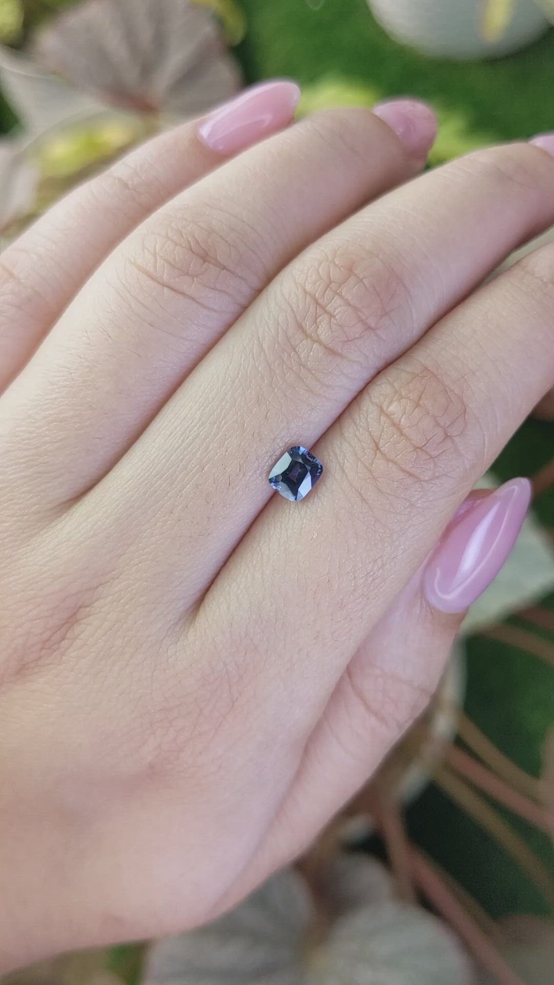 0.74 Ct. Blue Cobalt Spinel from Ceylon (Sri Lanka) Size Video