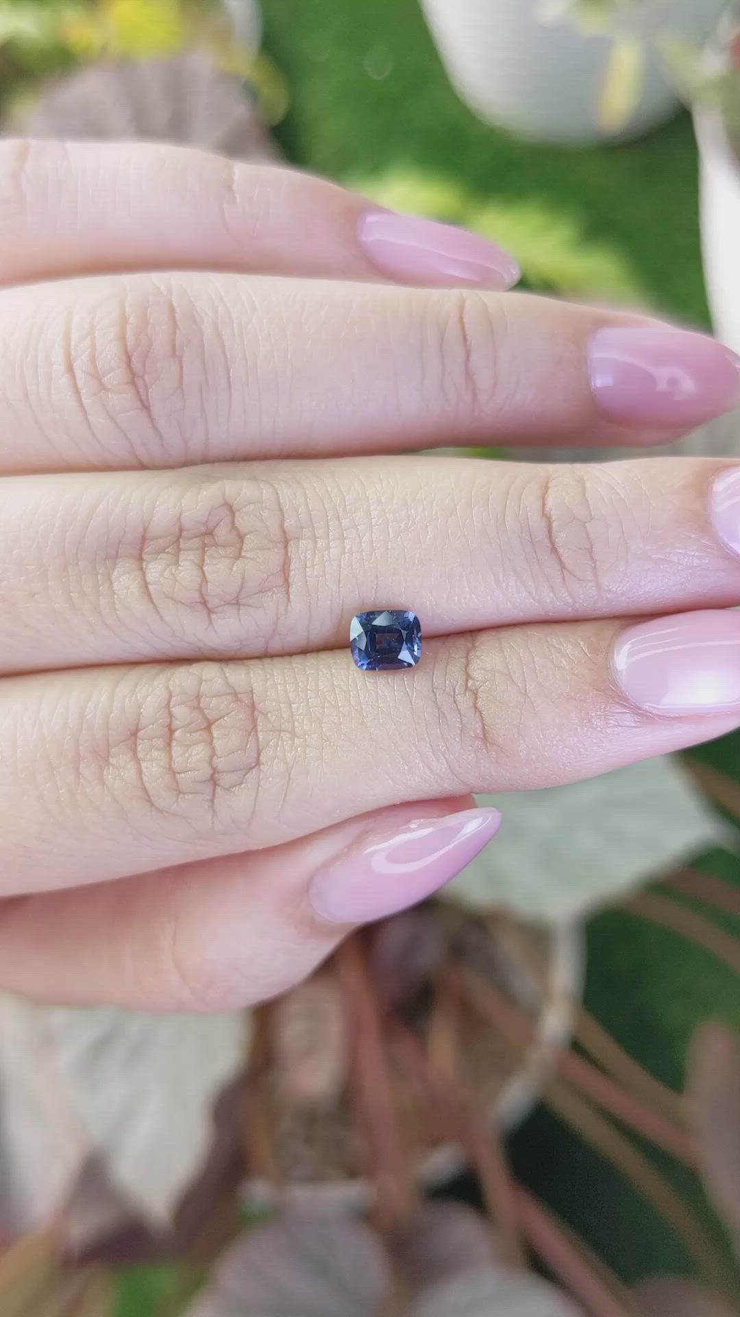 0.74 Ct. Blue Cobalt Spinel from Ceylon (Sri Lanka) Size Video