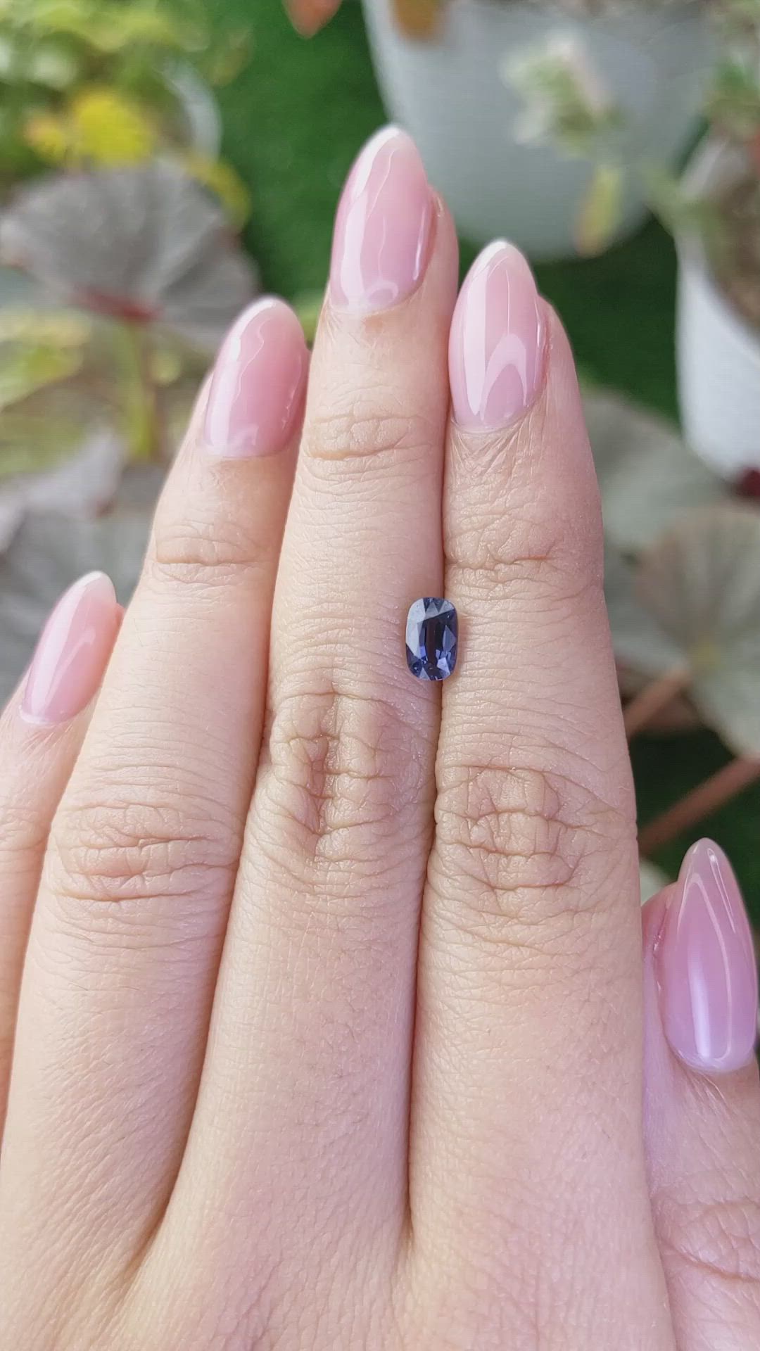 0.92 Ct. Blue Cobalt Spinel from Ceylon (Sri Lanka) Size Video