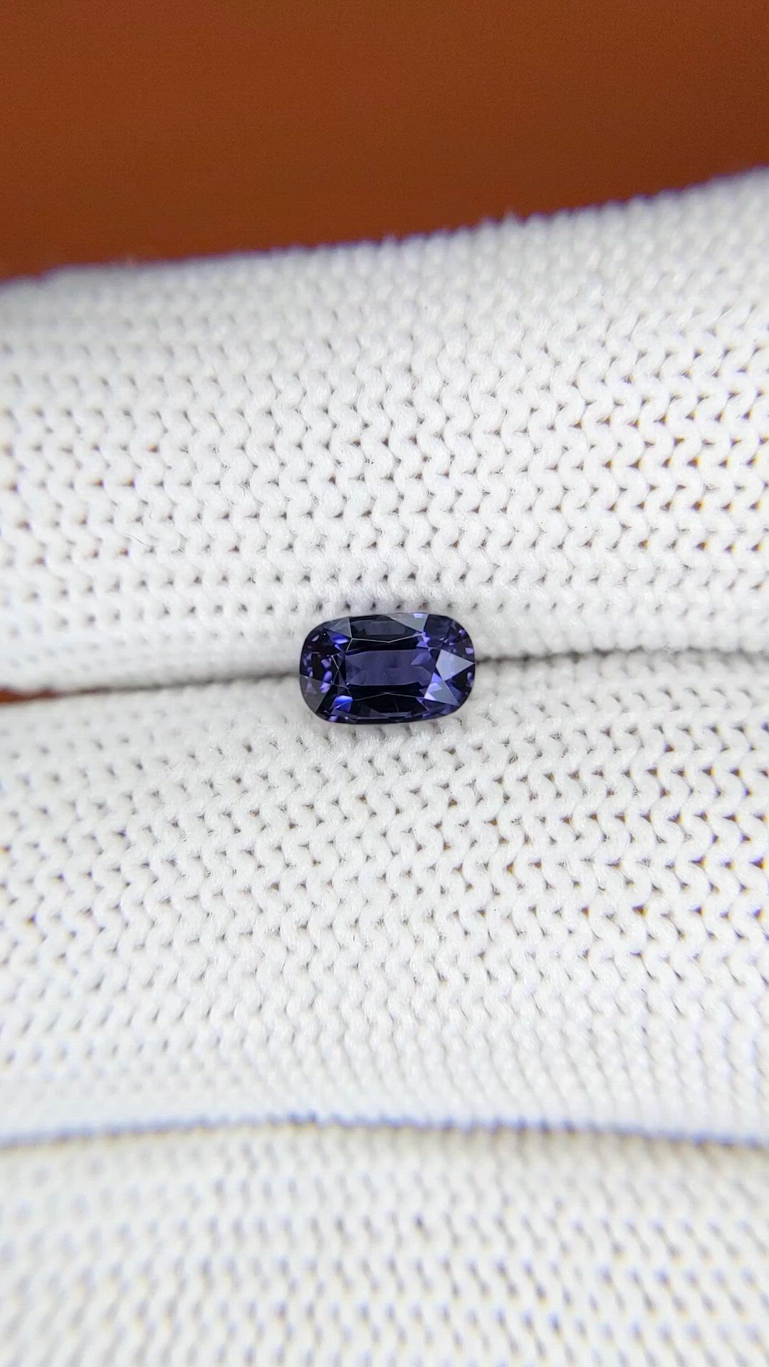 0.92 Ct. Blue Cobalt Spinel from Ceylon (Sri Lanka) Size Video