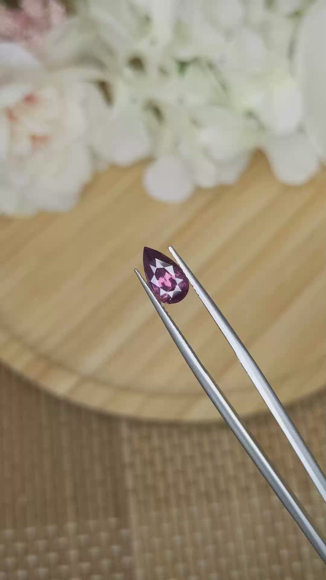 1.86 Ct. Purplish Pink Spinel from Ceylon (Sri Lanka) Size Video