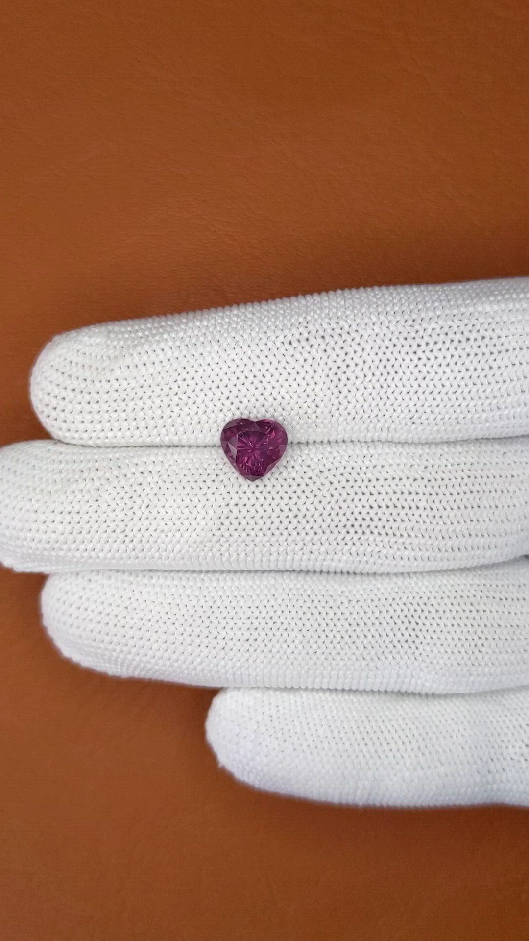 2.19 Ct. Purplish Pink Spinel from Ceylon (Sri Lanka) Size Video