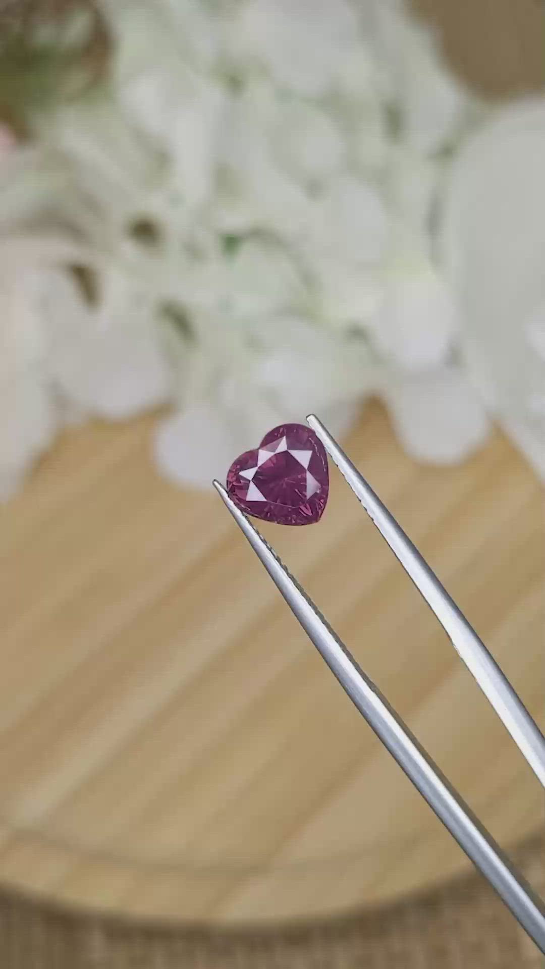 2.19 Ct. Purplish Pink Spinel from Ceylon (Sri Lanka) Size Video