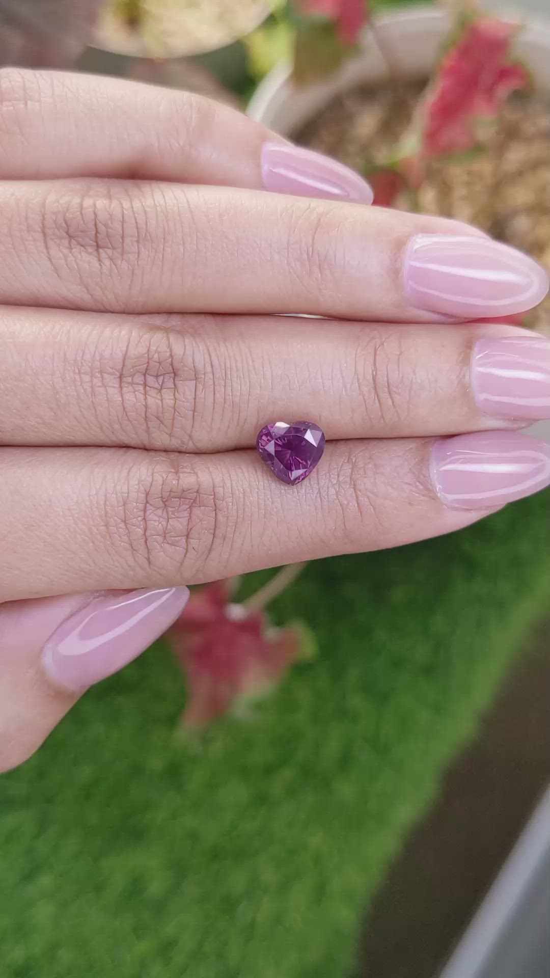 2.19 Ct. Purplish Pink Spinel from Ceylon (Sri Lanka) Size Video